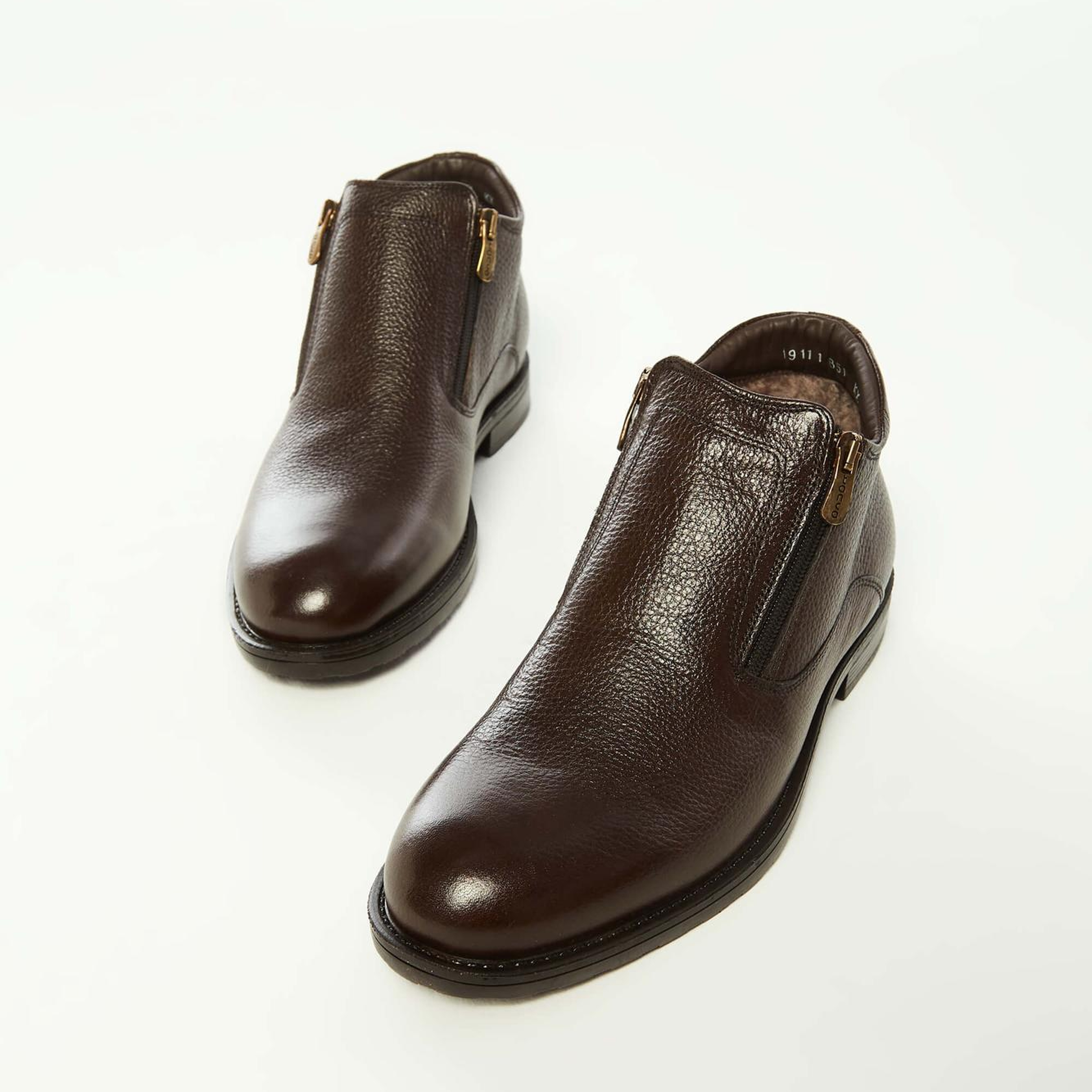 Tamer Tanca Erkek Hakiki Deri Kahverengi Floter Klasik Bot