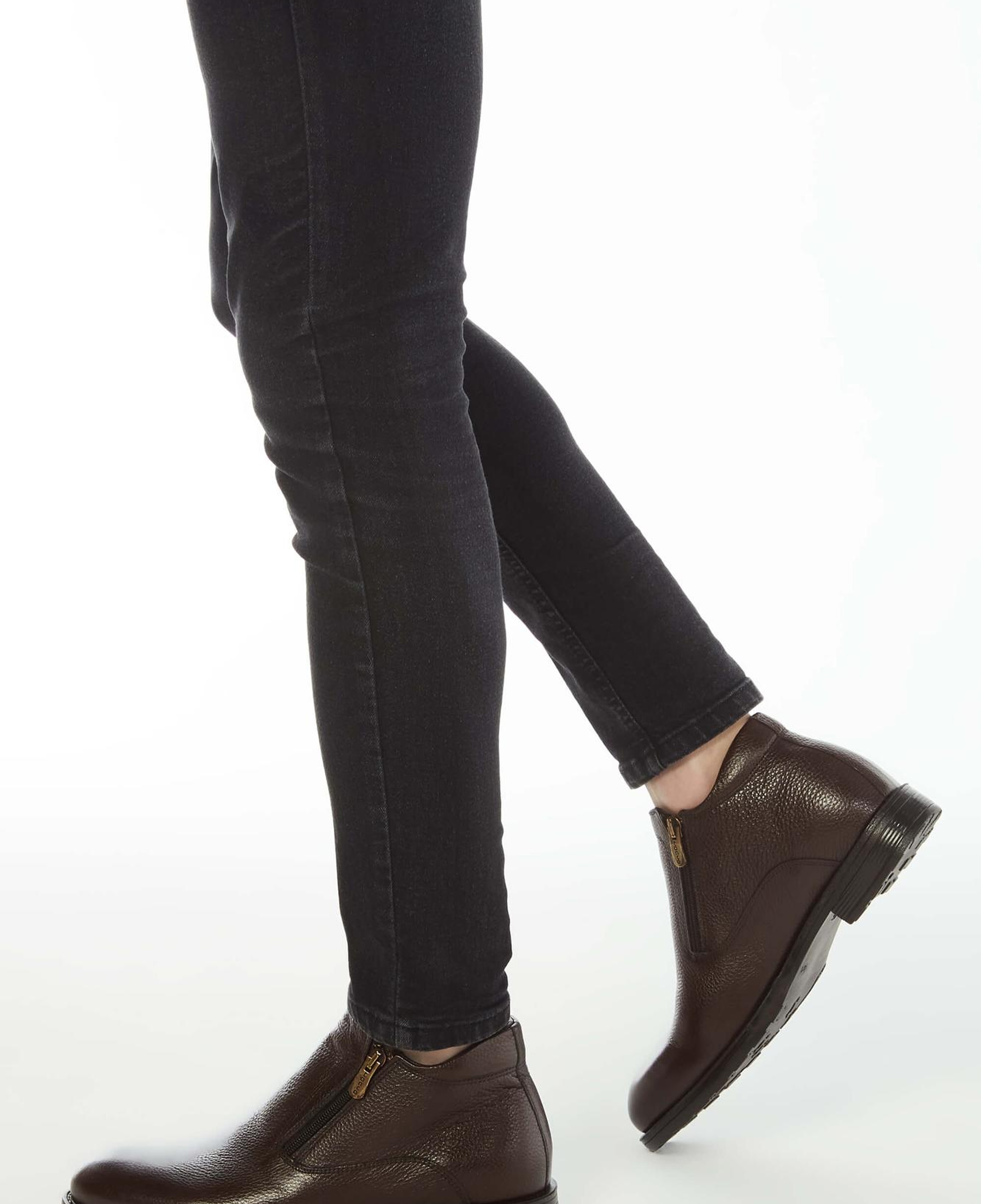 Tamer Tanca Erkek Hakiki Deri Kahverengi Floter Klasik Bot