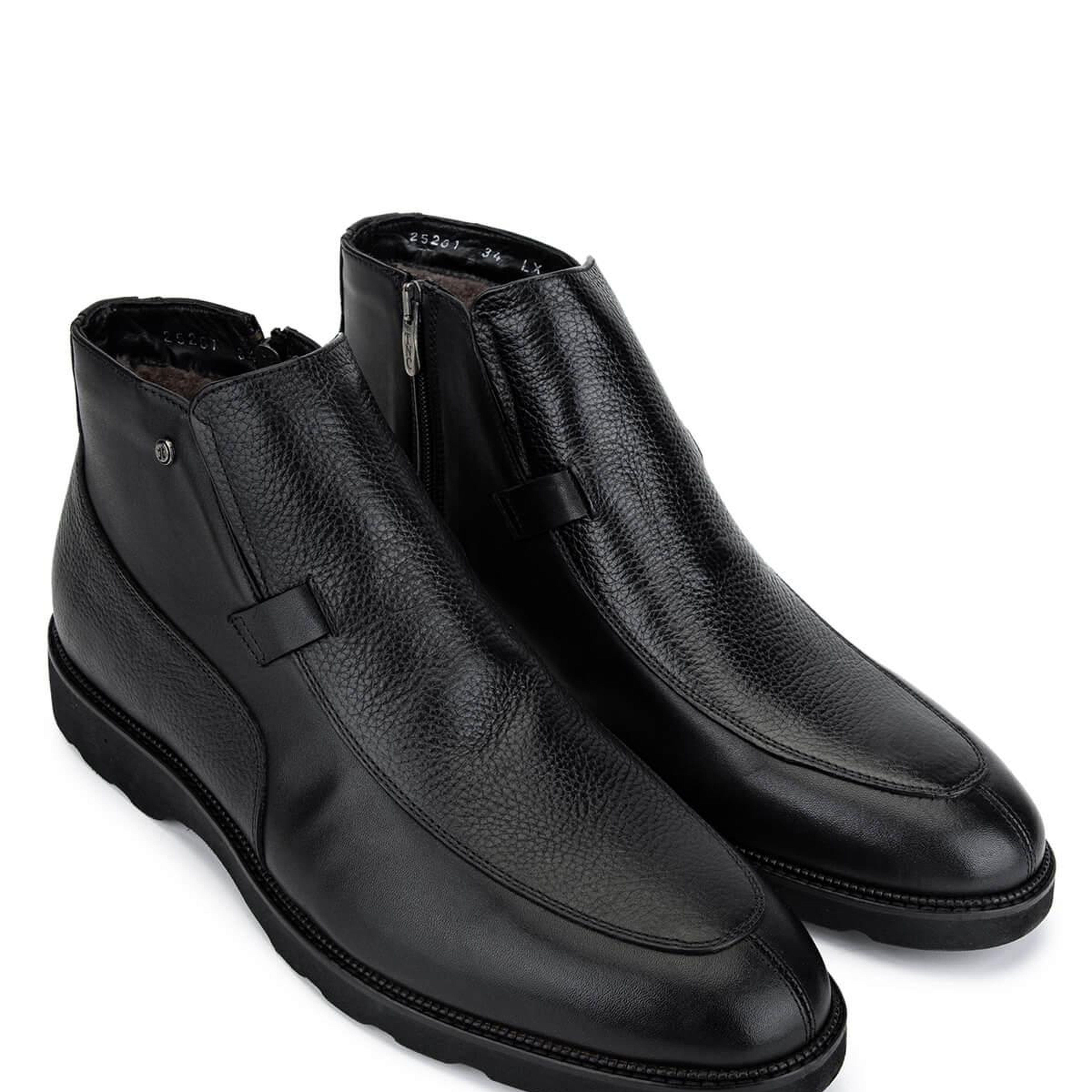 Tamer Tanca Erkek Hakiki Deri Siyah Klasik Bot