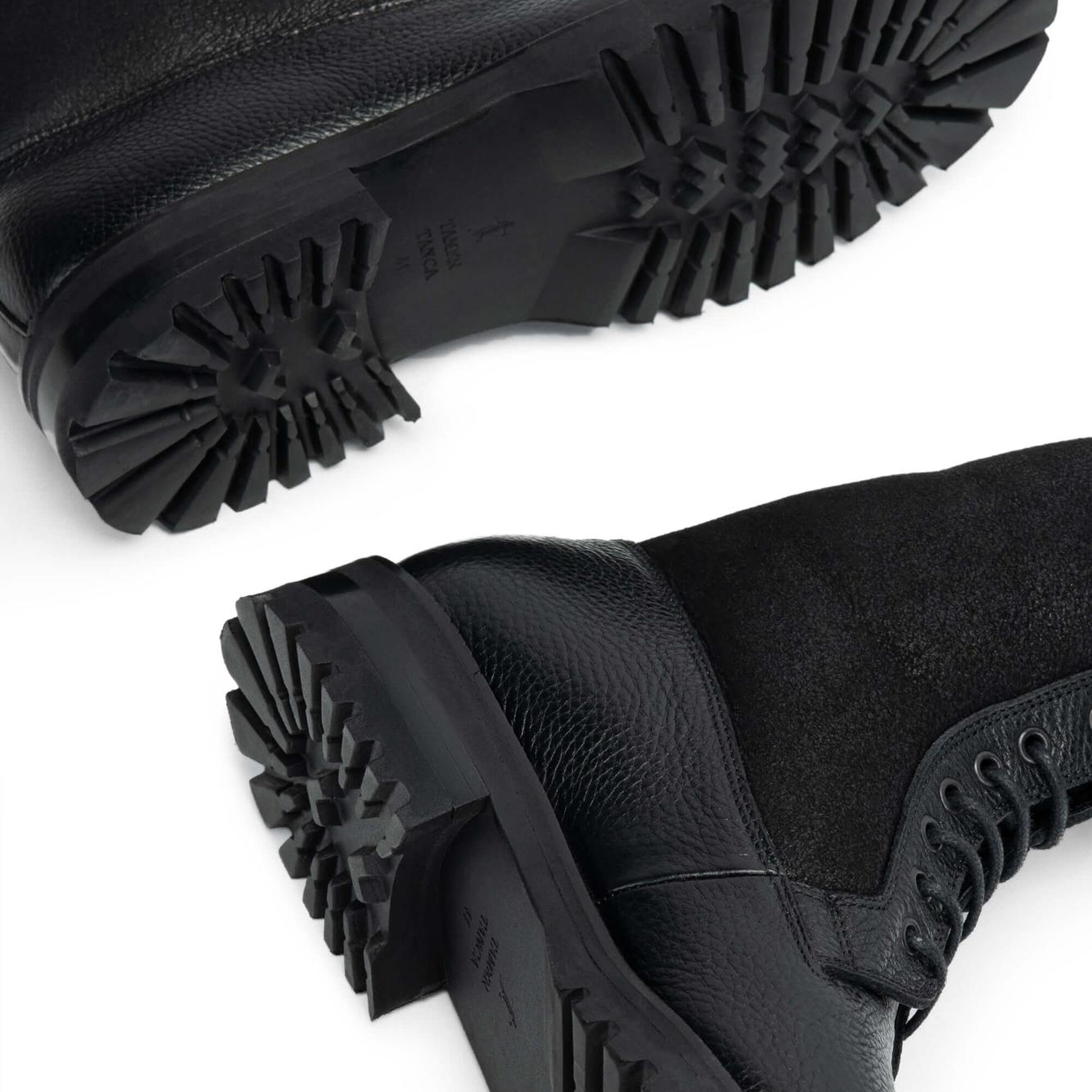 Tamer Tanca Erkek Hakiki Deri Siyah POSTAL Bot