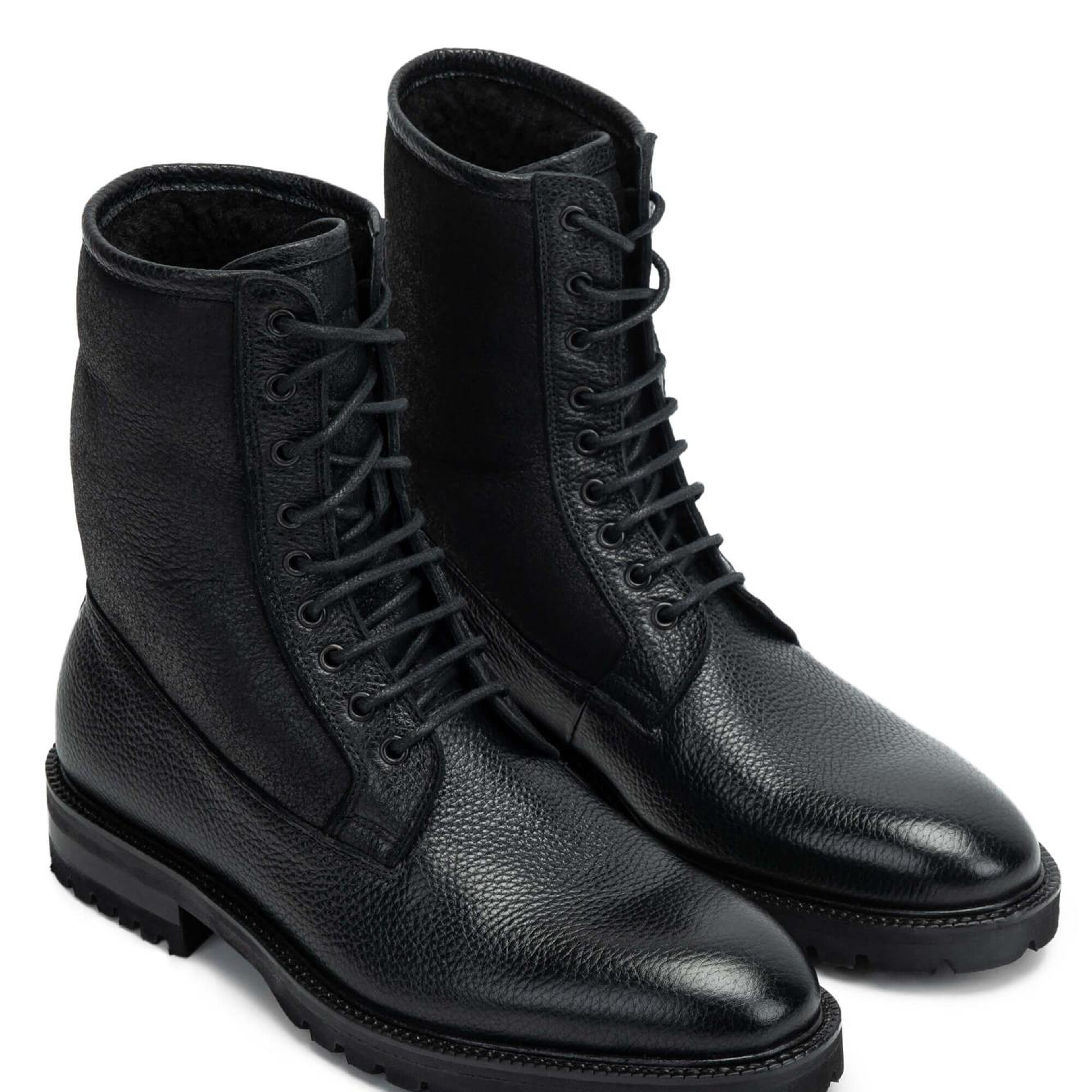 Tamer Tanca Erkek Hakiki Deri Siyah POSTAL Bot