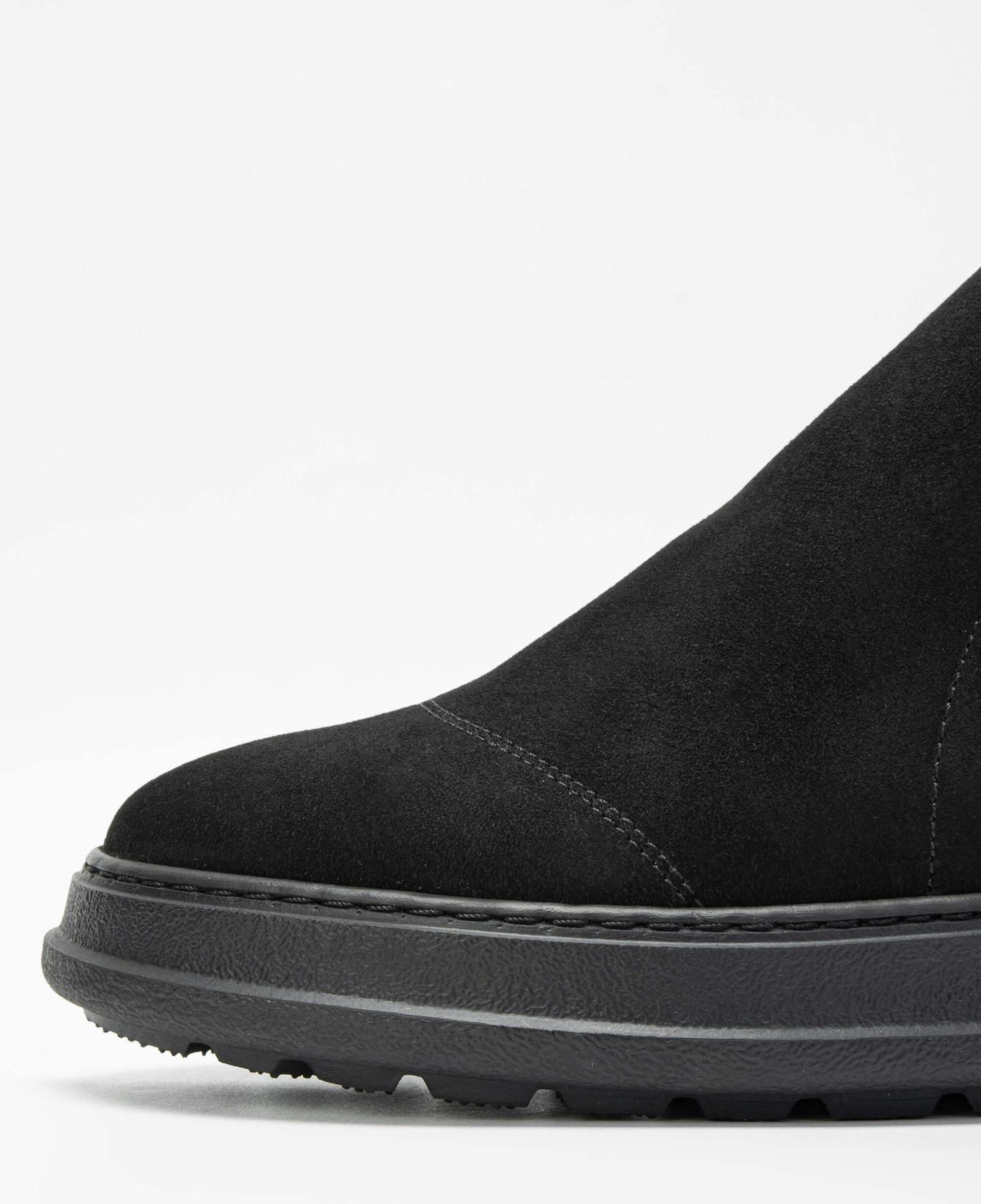 Tamer Tanca Erkek Hakiki Deri Siyah Süet Casual Bot