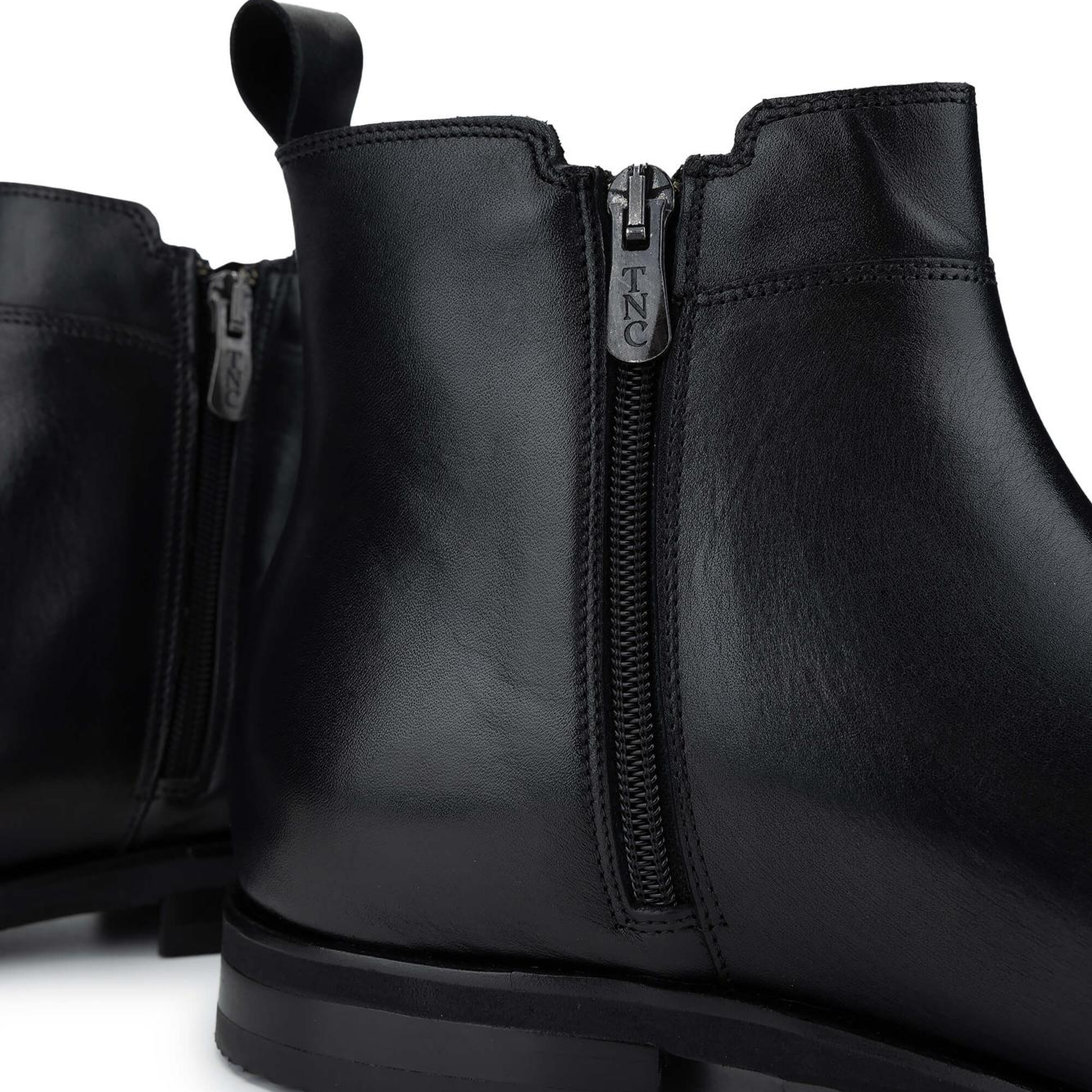 Tamer Tanca Erkek Hakiki Deri Siyah Casual Bot