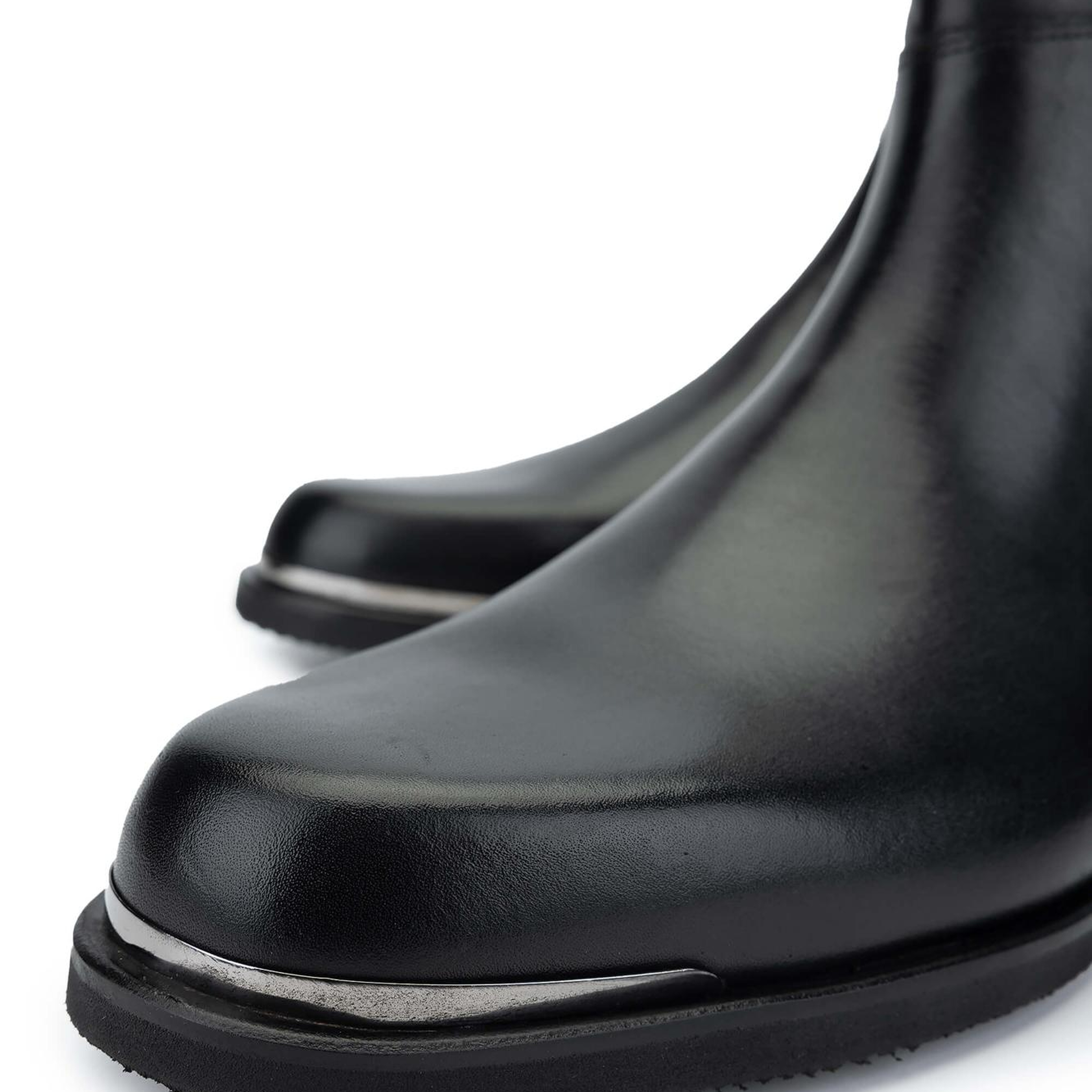 Tamer Tanca Erkek Hakiki Deri Siyah Casual Bot