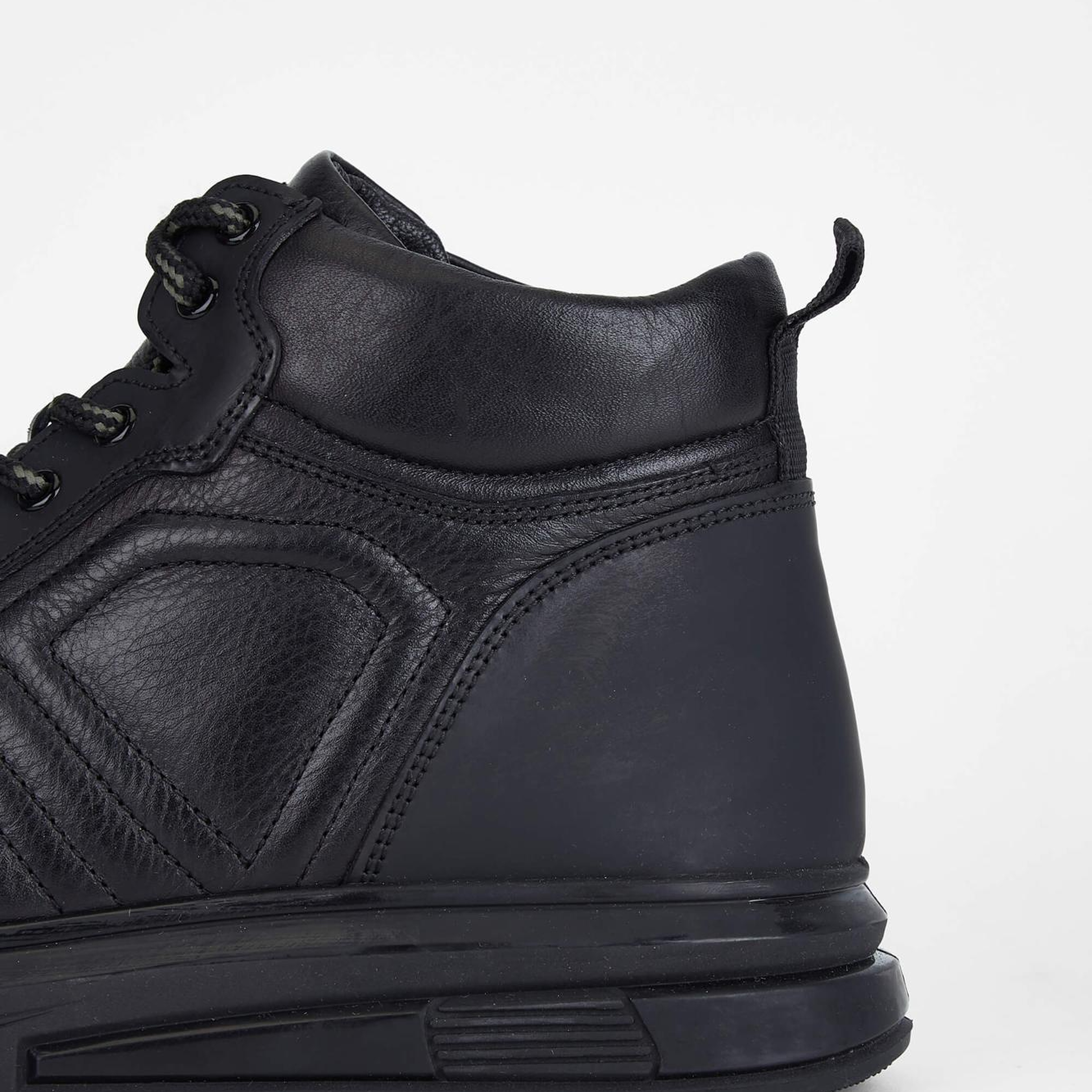 Tamer Tanca Erkek Hakiki Deri Siyah Casual Bot