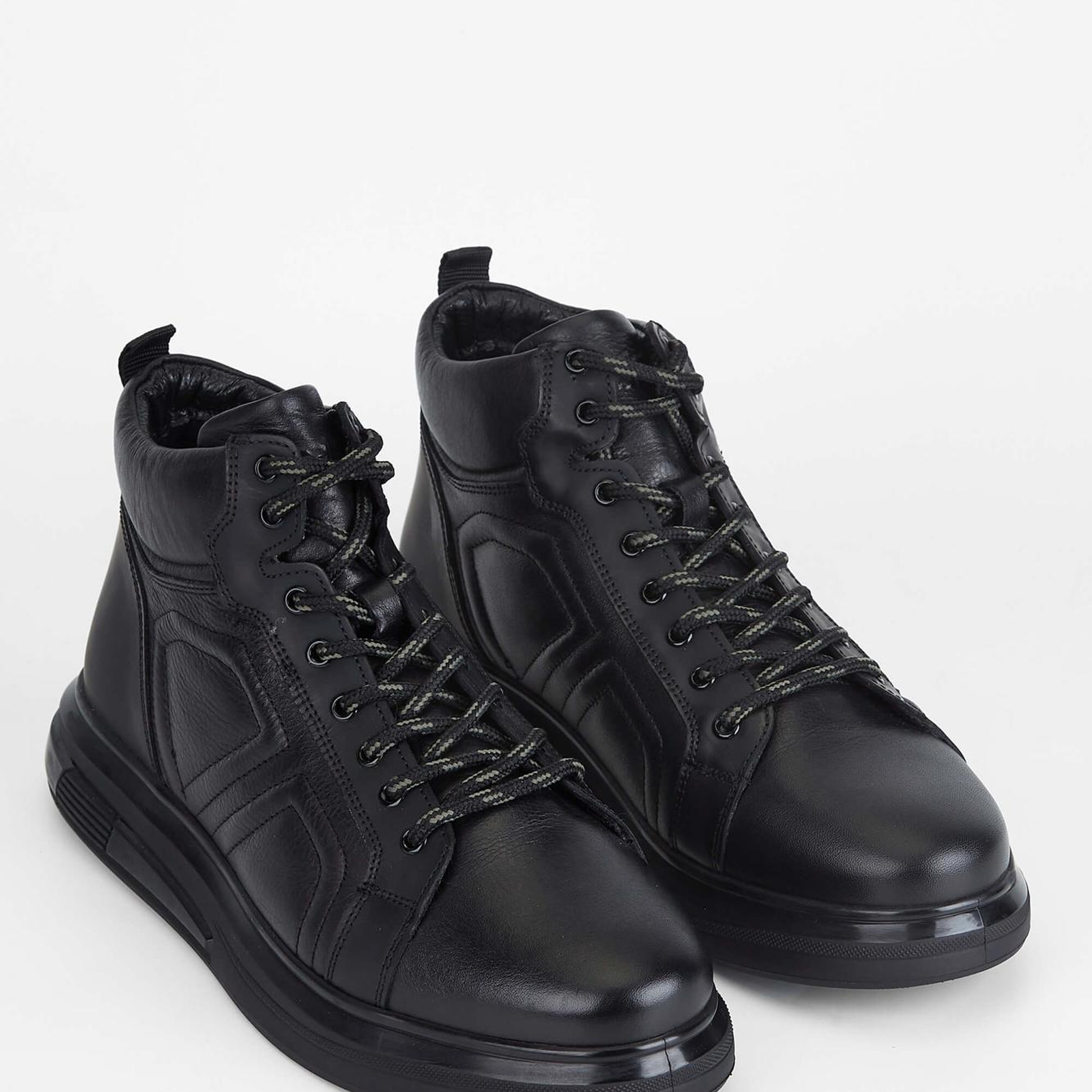 Tamer Tanca Erkek Hakiki Deri Siyah Casual Bot