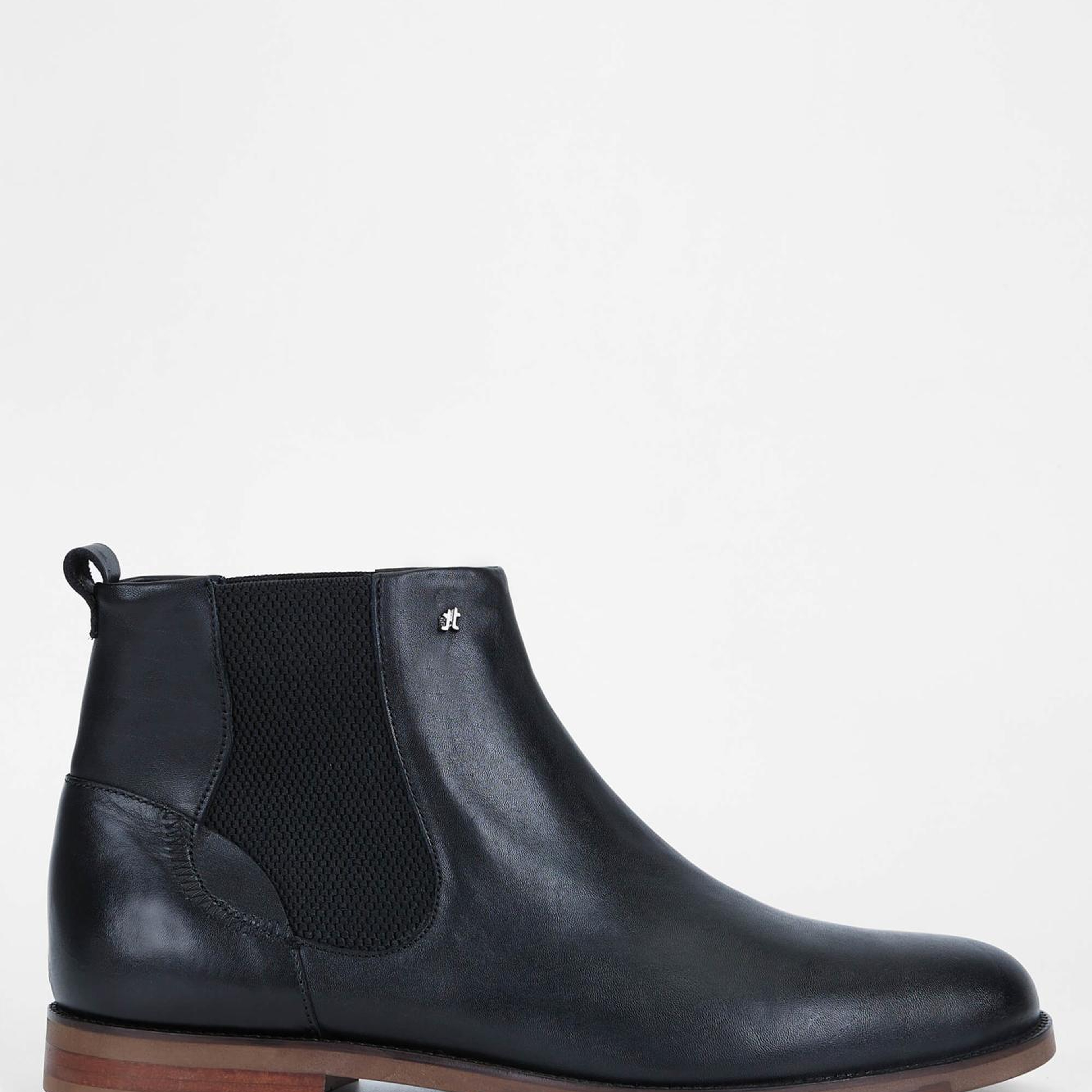 Tamer Tanca Erkek Hakiki Deri Siyah Deri Casual Bot