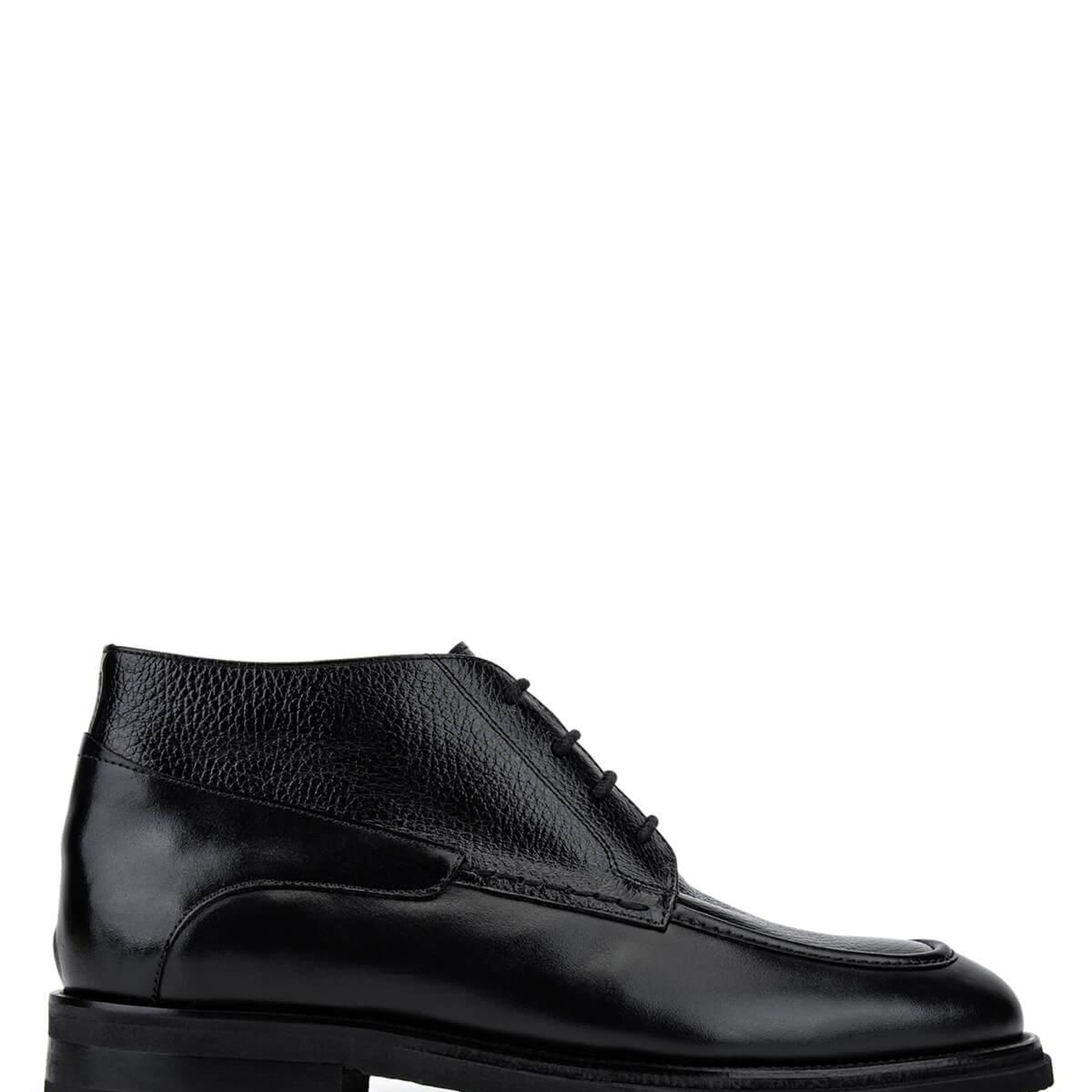 Tamer Tanca Erkek Hakiki Deri Siyah Klasik Bot