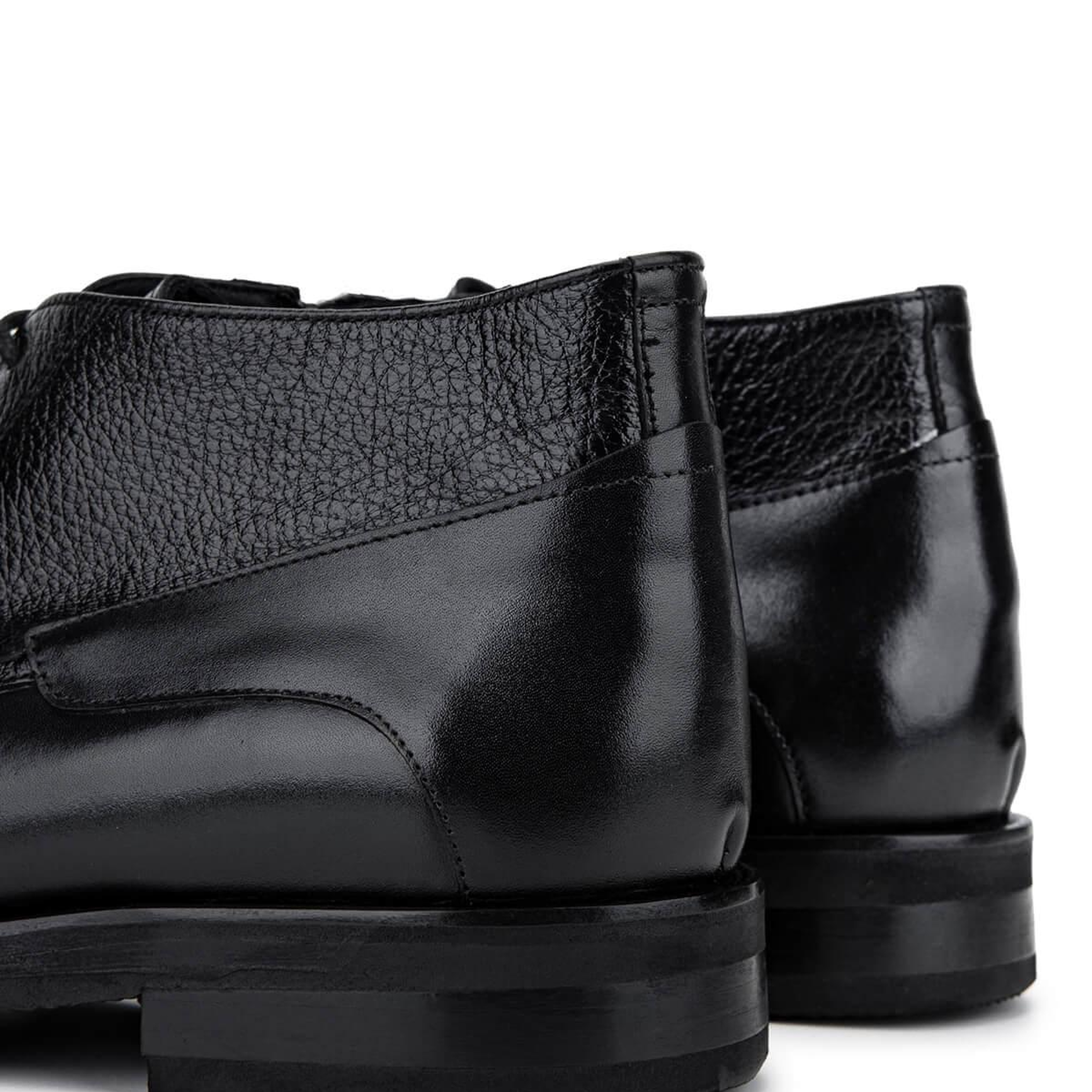 Tamer Tanca Erkek Hakiki Deri Siyah Klasik Bot