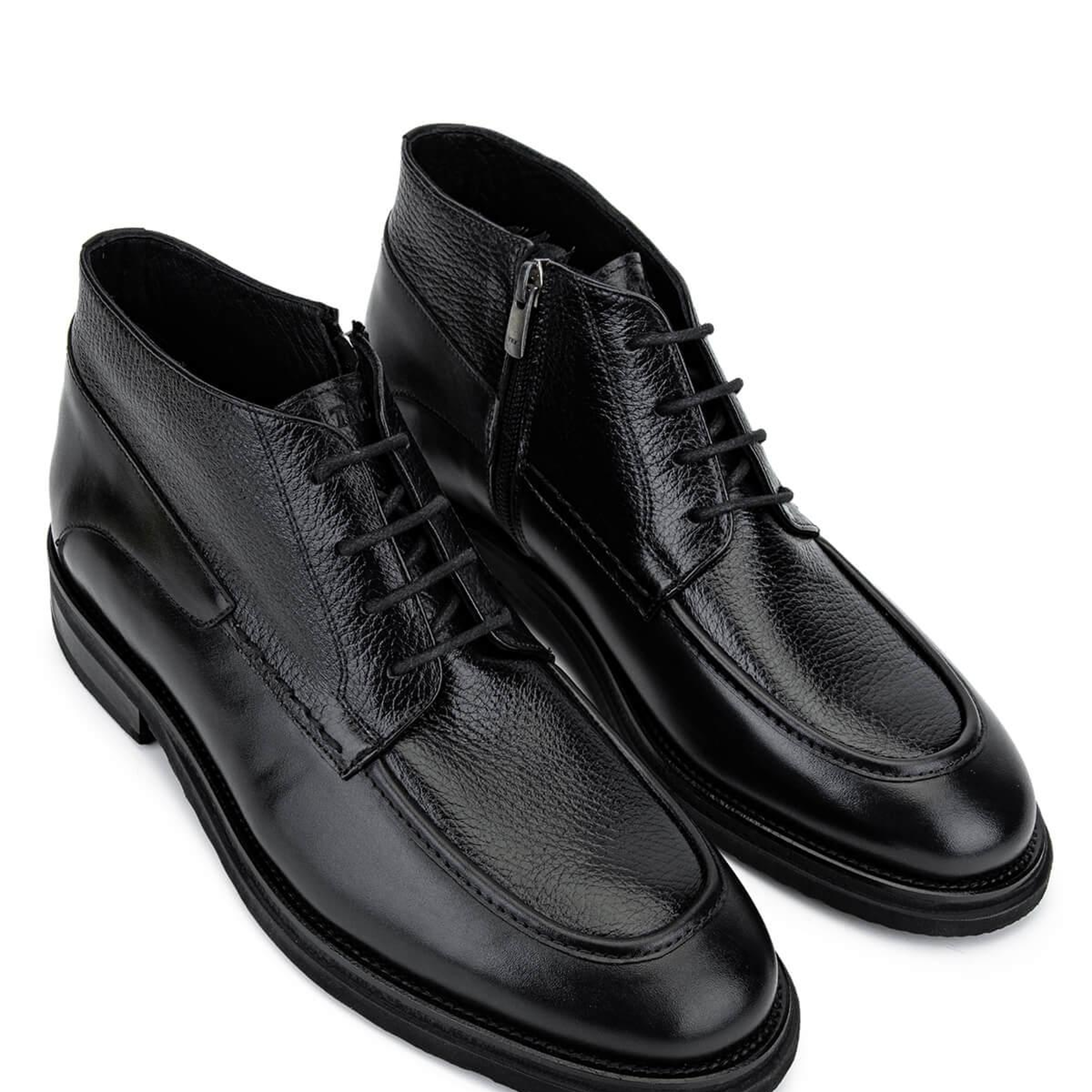 Tamer Tanca Erkek Hakiki Deri Siyah Klasik Bot