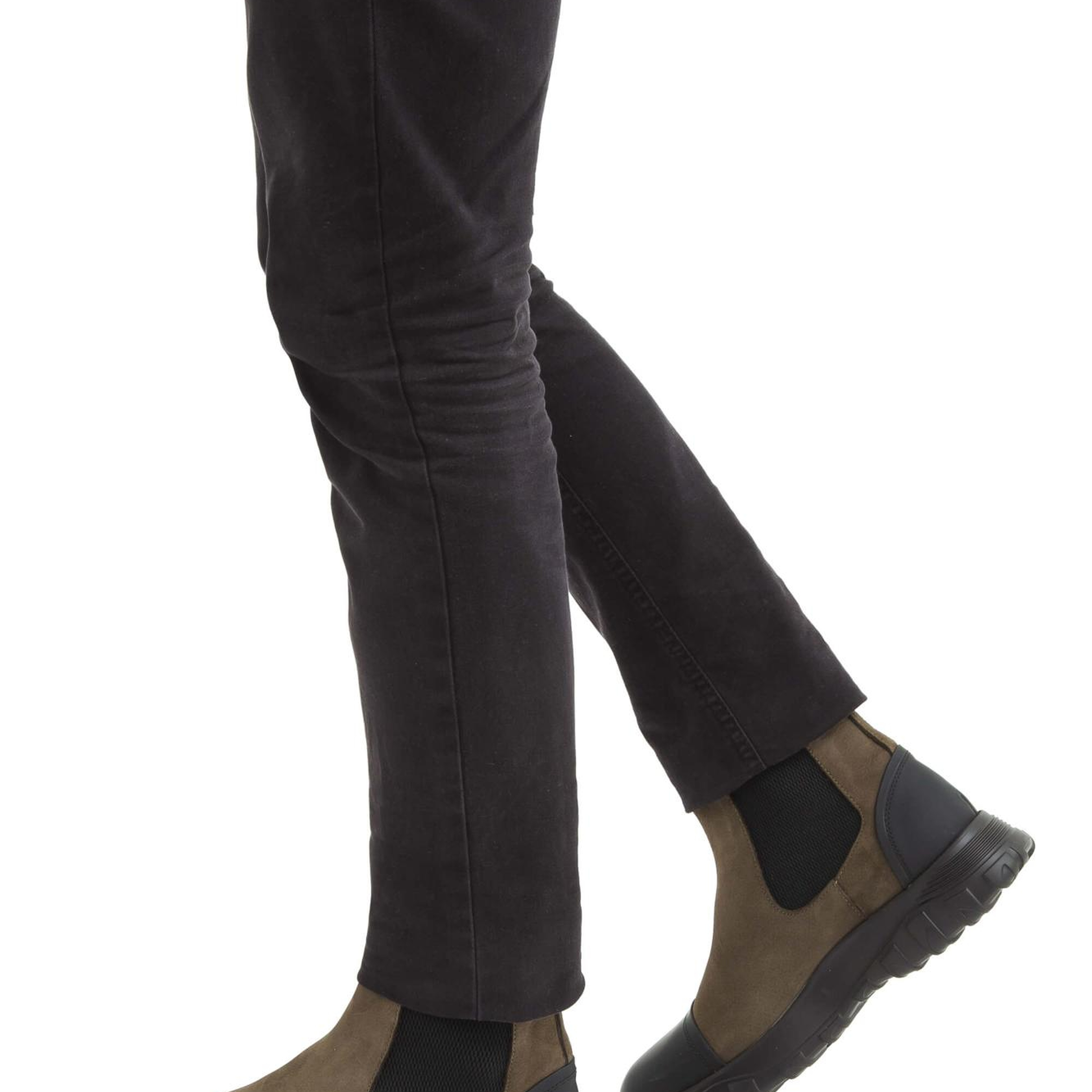 Tamer Tanca Erkek Hakiki Deri Haki Süet Casual Bot