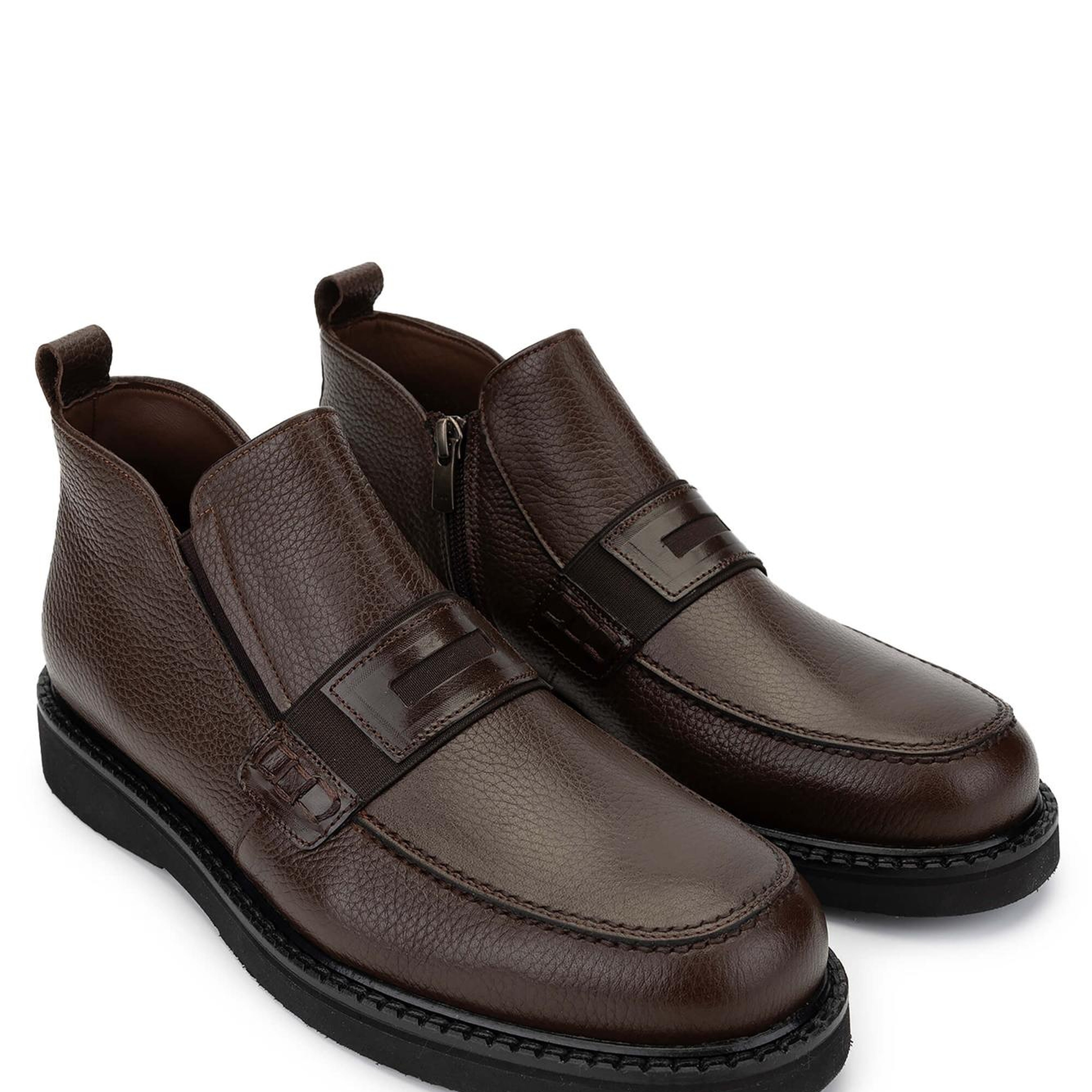 Tamer Tanca Erkek Hakiki Deri Kahverengi Klasik Bot