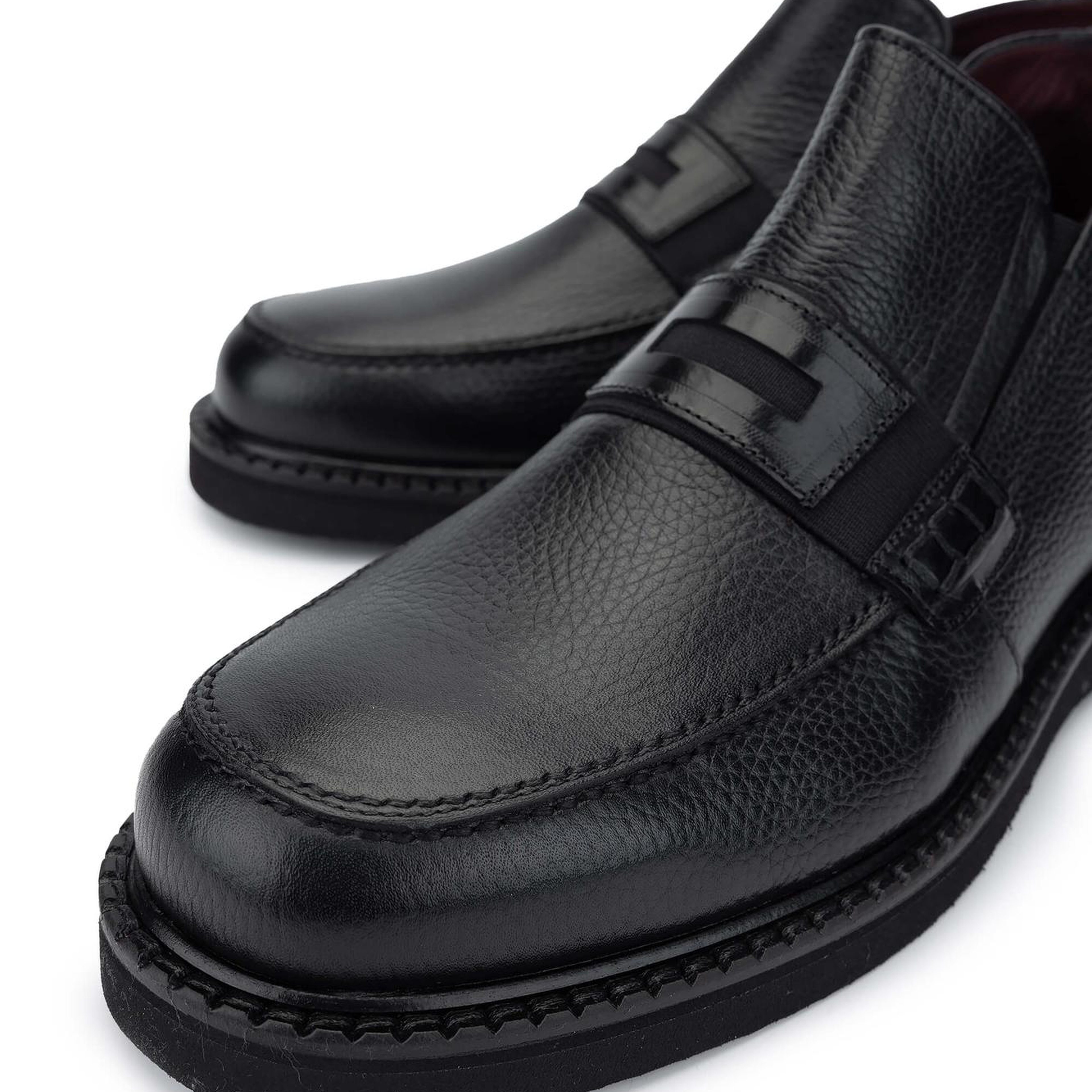 Tamer Tanca Erkek Hakiki Deri Siyah Klasik Bot