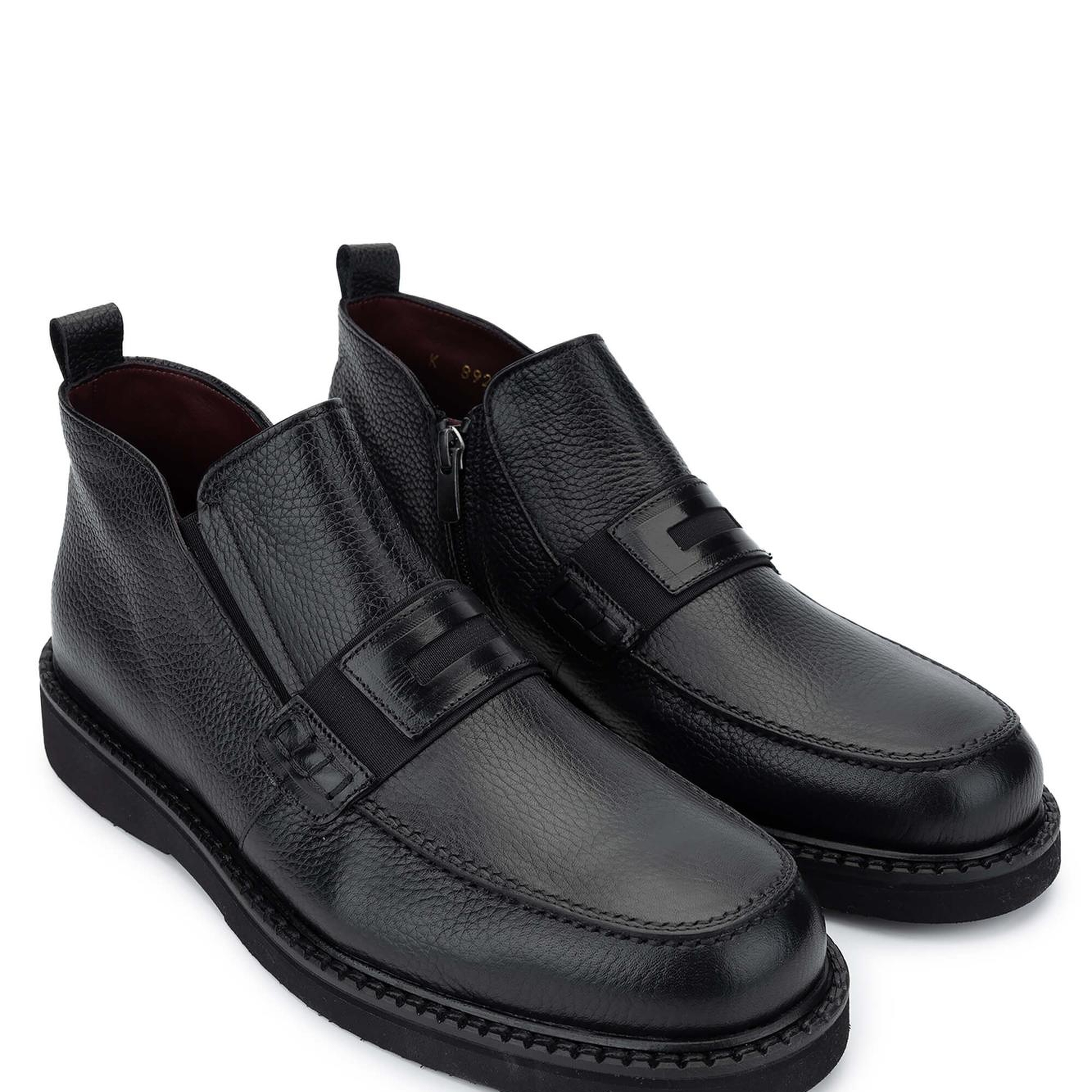 Tamer Tanca Erkek Hakiki Deri Siyah Klasik Bot