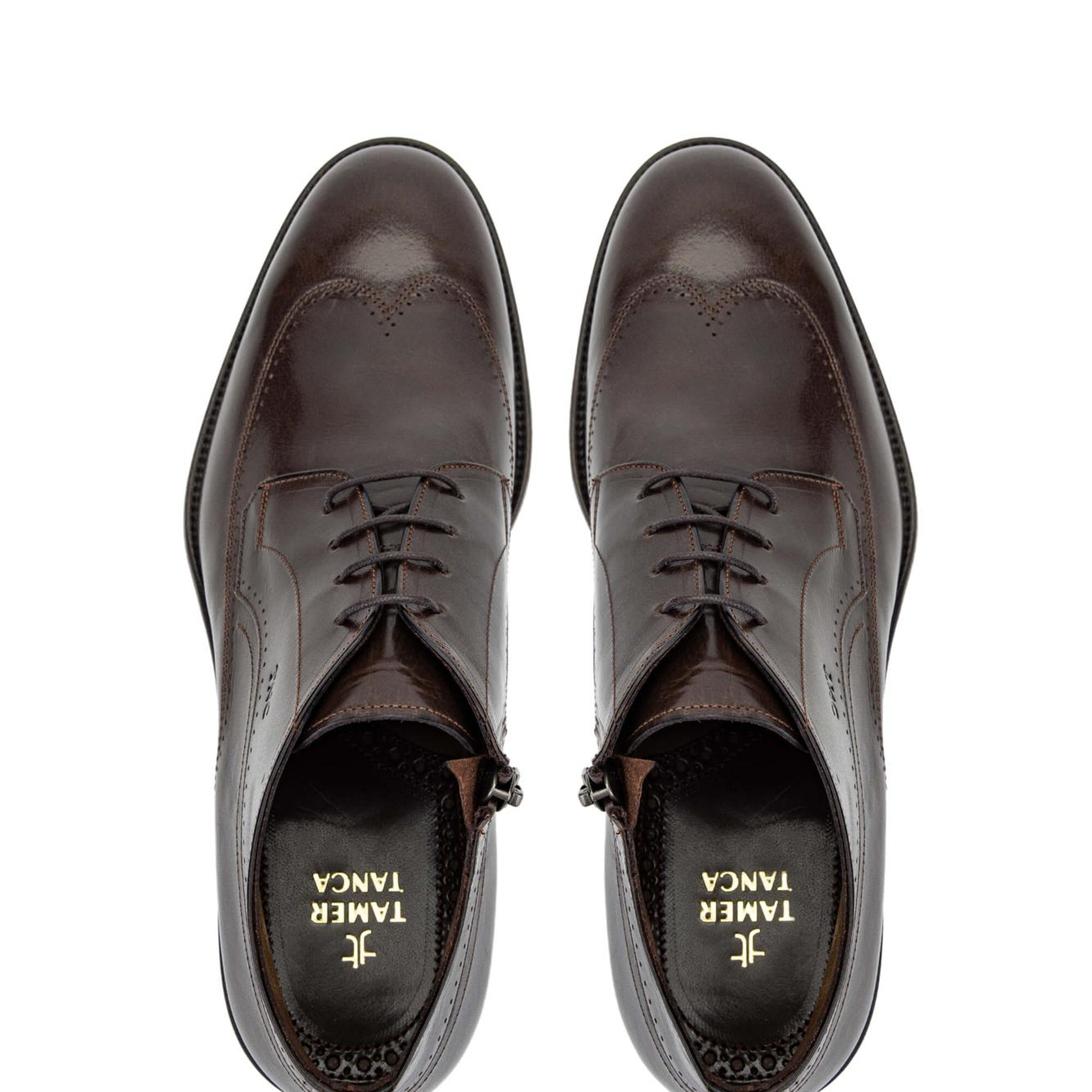 Tamer Tanca Erkek Hakiki Deri Kahverengi Klasik Bot