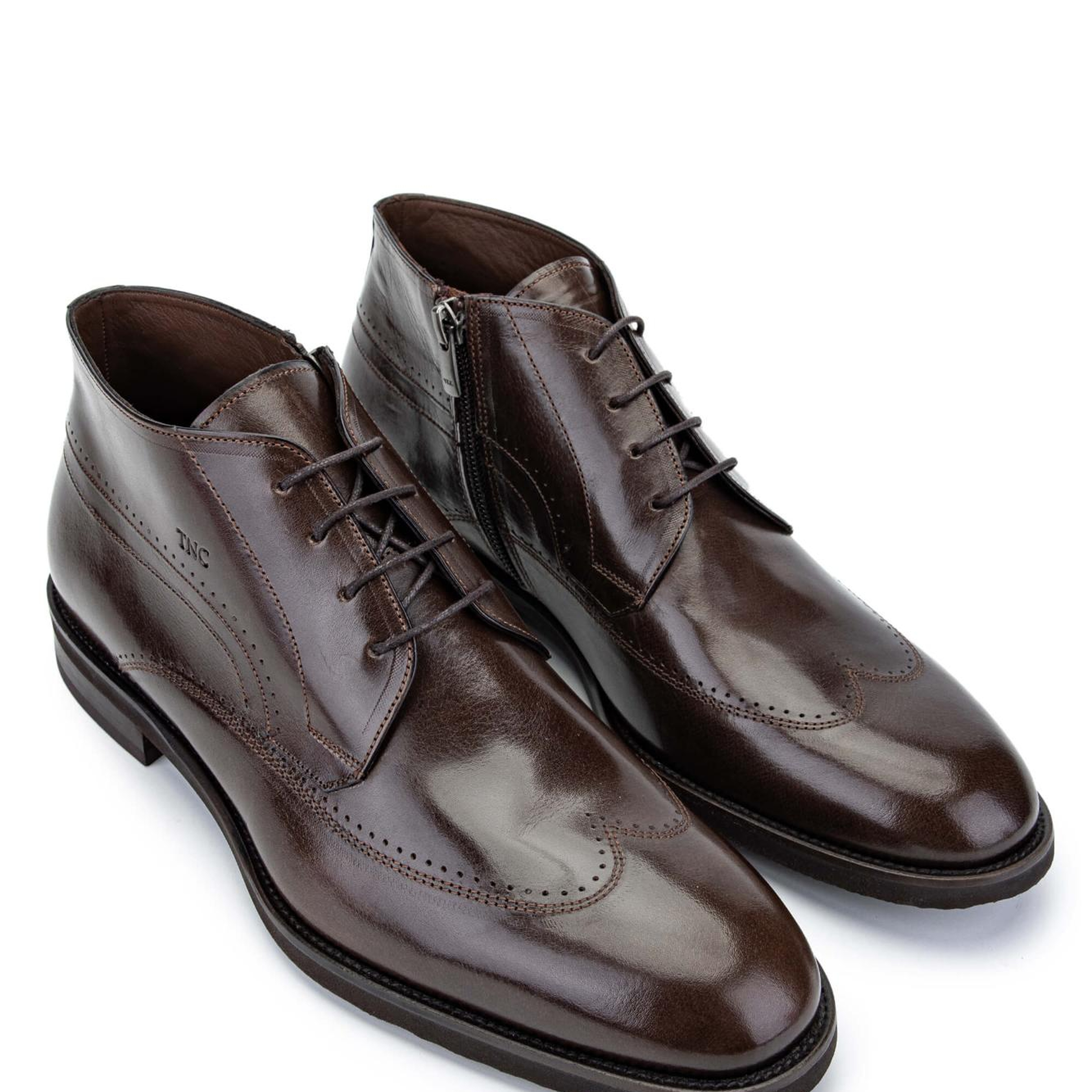 Tamer Tanca Erkek Hakiki Deri Kahverengi Klasik Bot