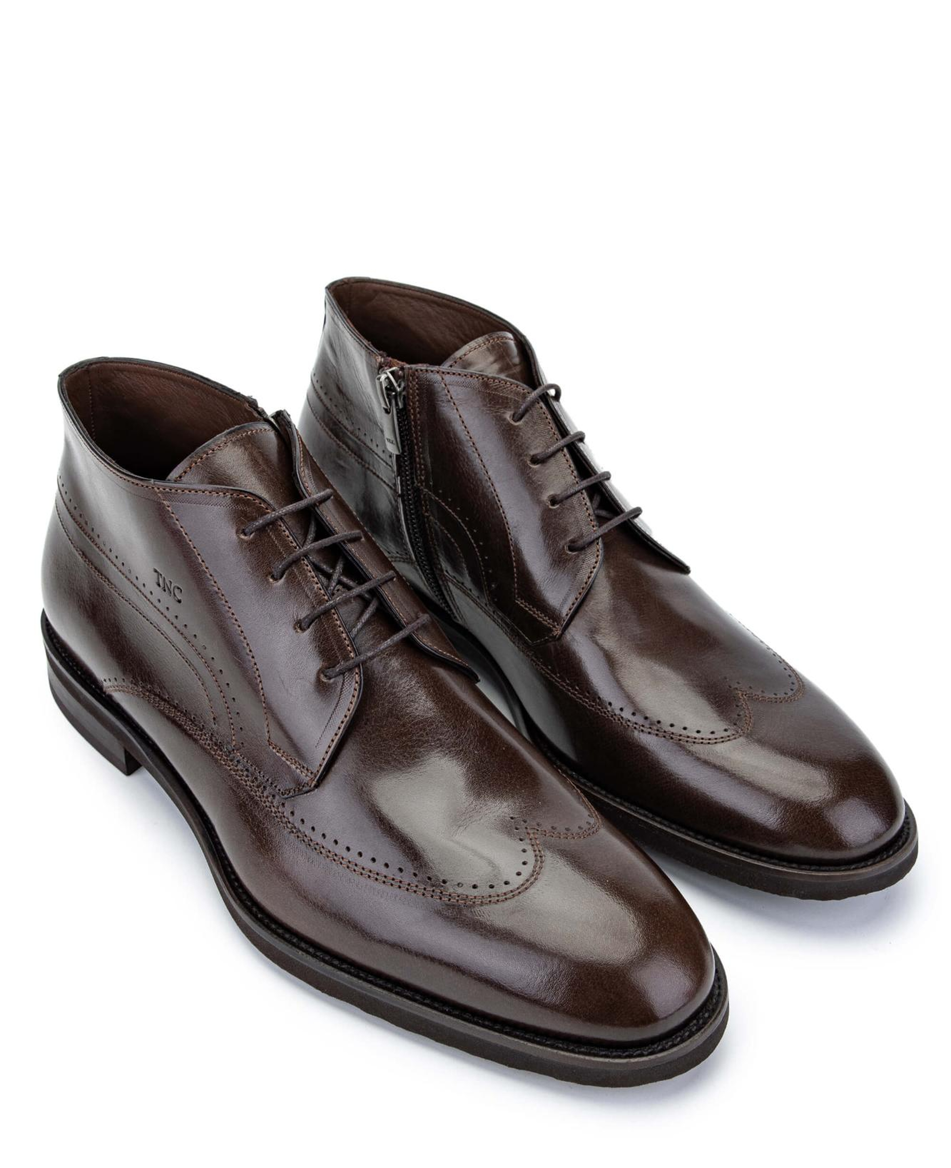 Tamer Tanca Erkek Hakiki Deri Kahverengi Klasik Bot