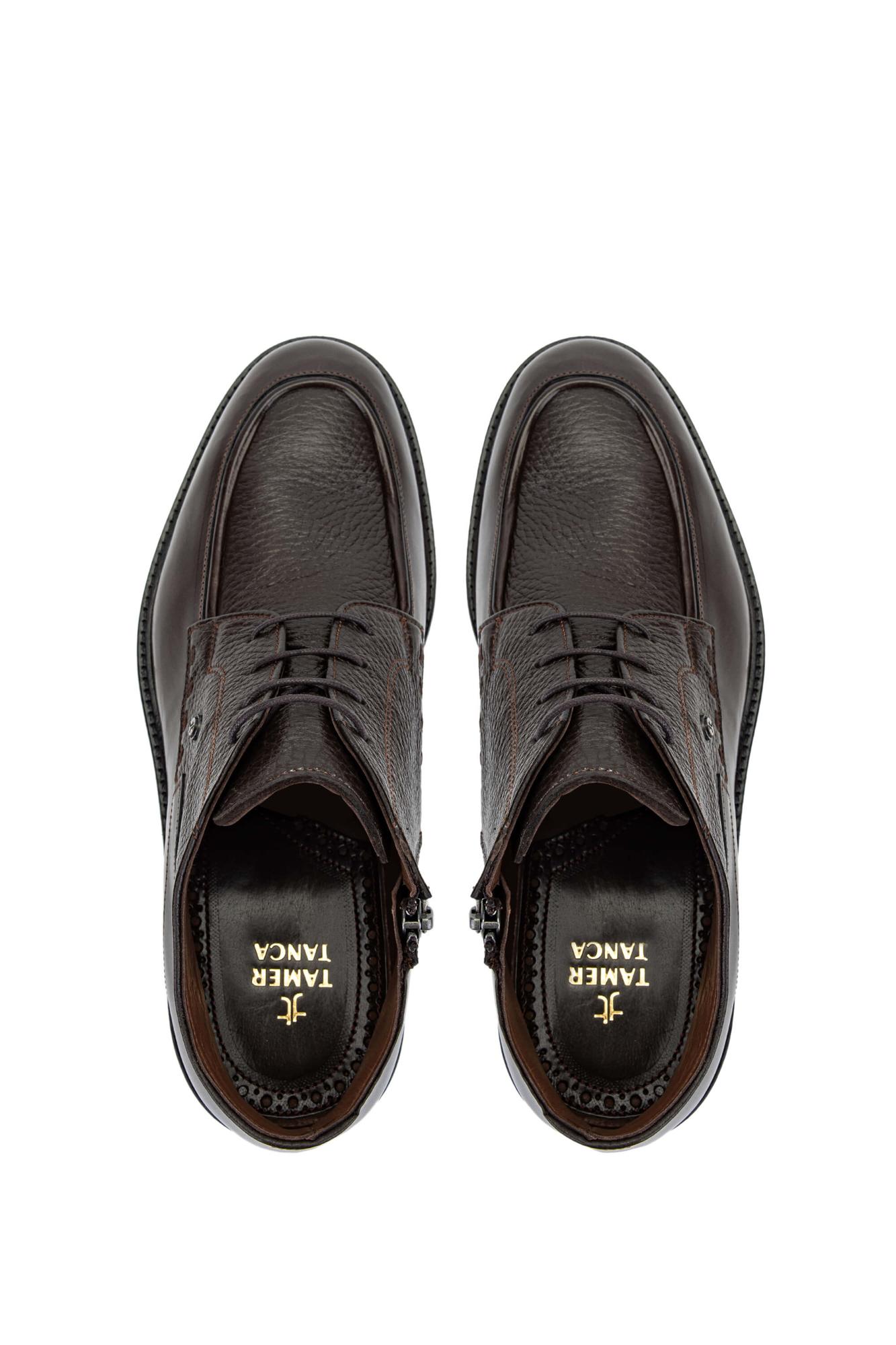 Tamer Tanca Erkek Hakiki Deri Kahverengi Klasik Bot