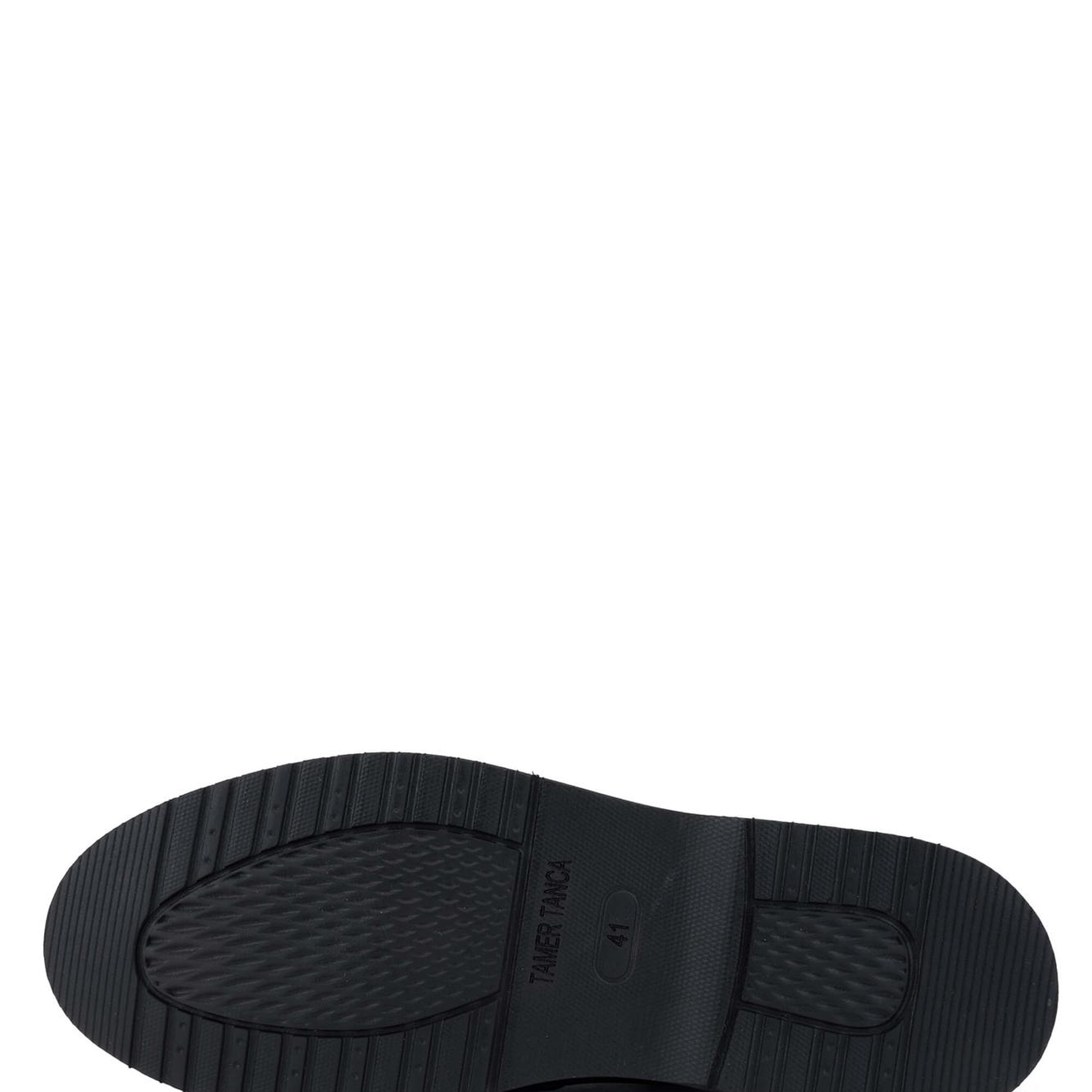 Tamer Tanca Erkek Hakiki Deri Siyah Floter Casual Bot