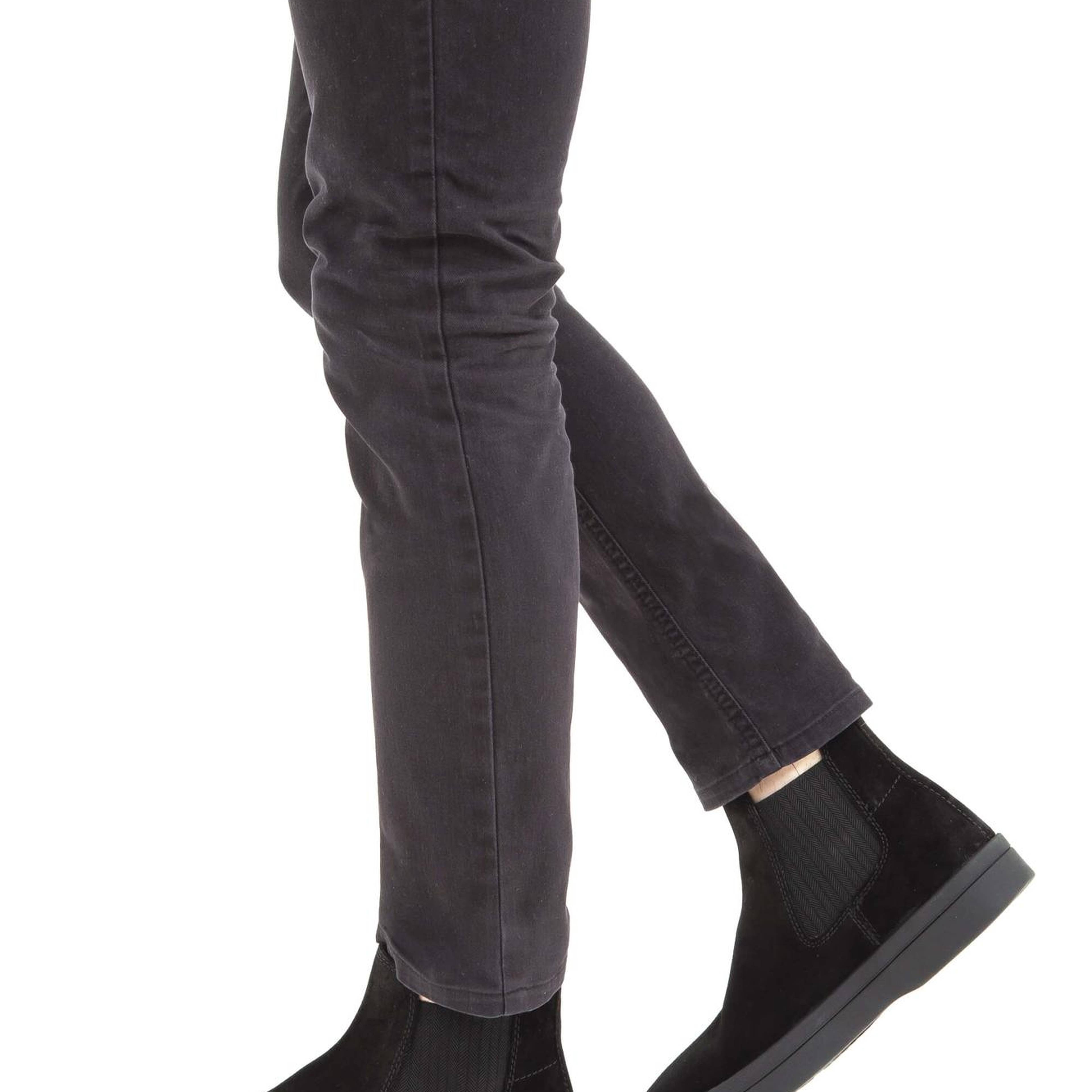 Tamer Tanca Erkek Hakiki Deri Siyah Süet Casual Bot