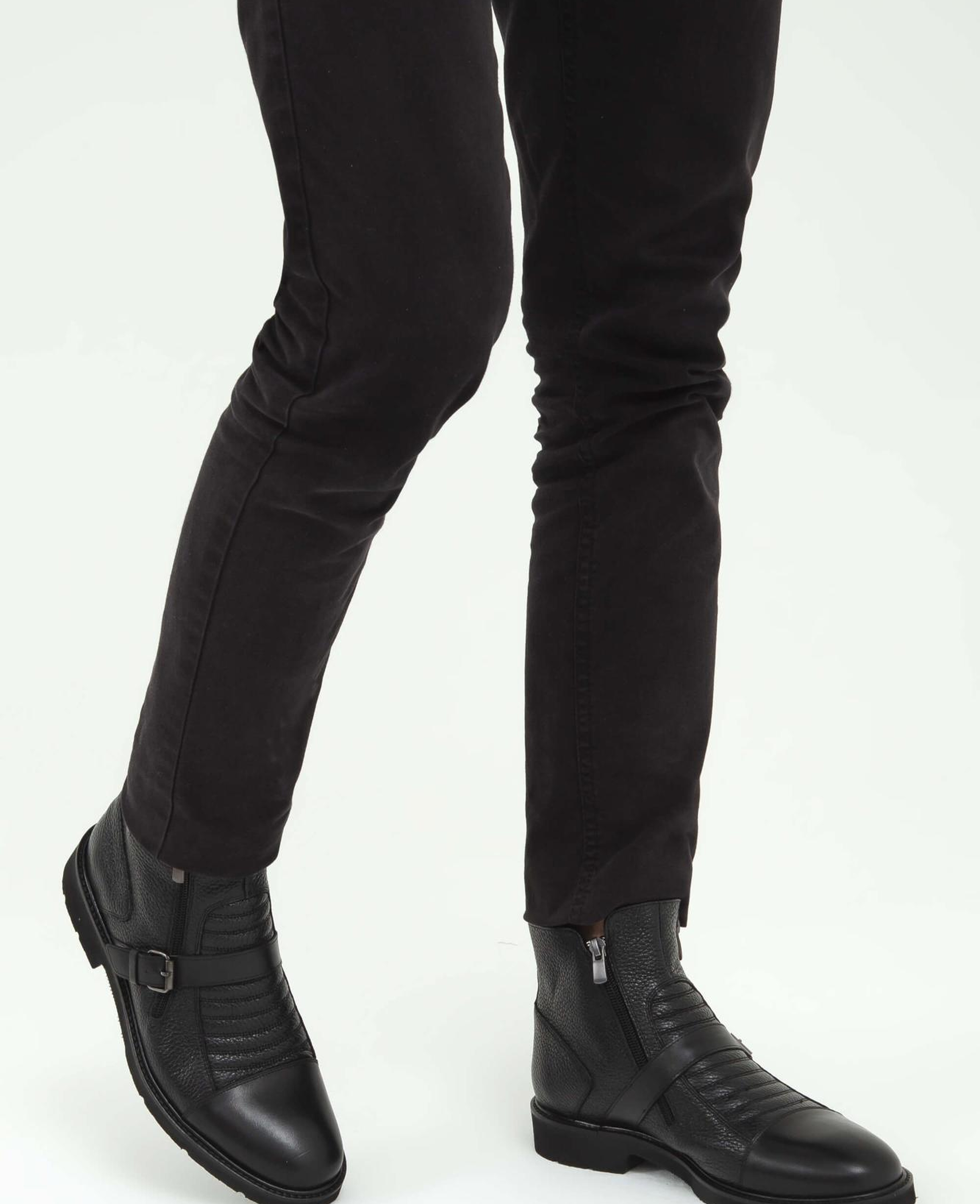 Tamer Tanca Erkek Hakiki Deri Siyah Klasik Bot