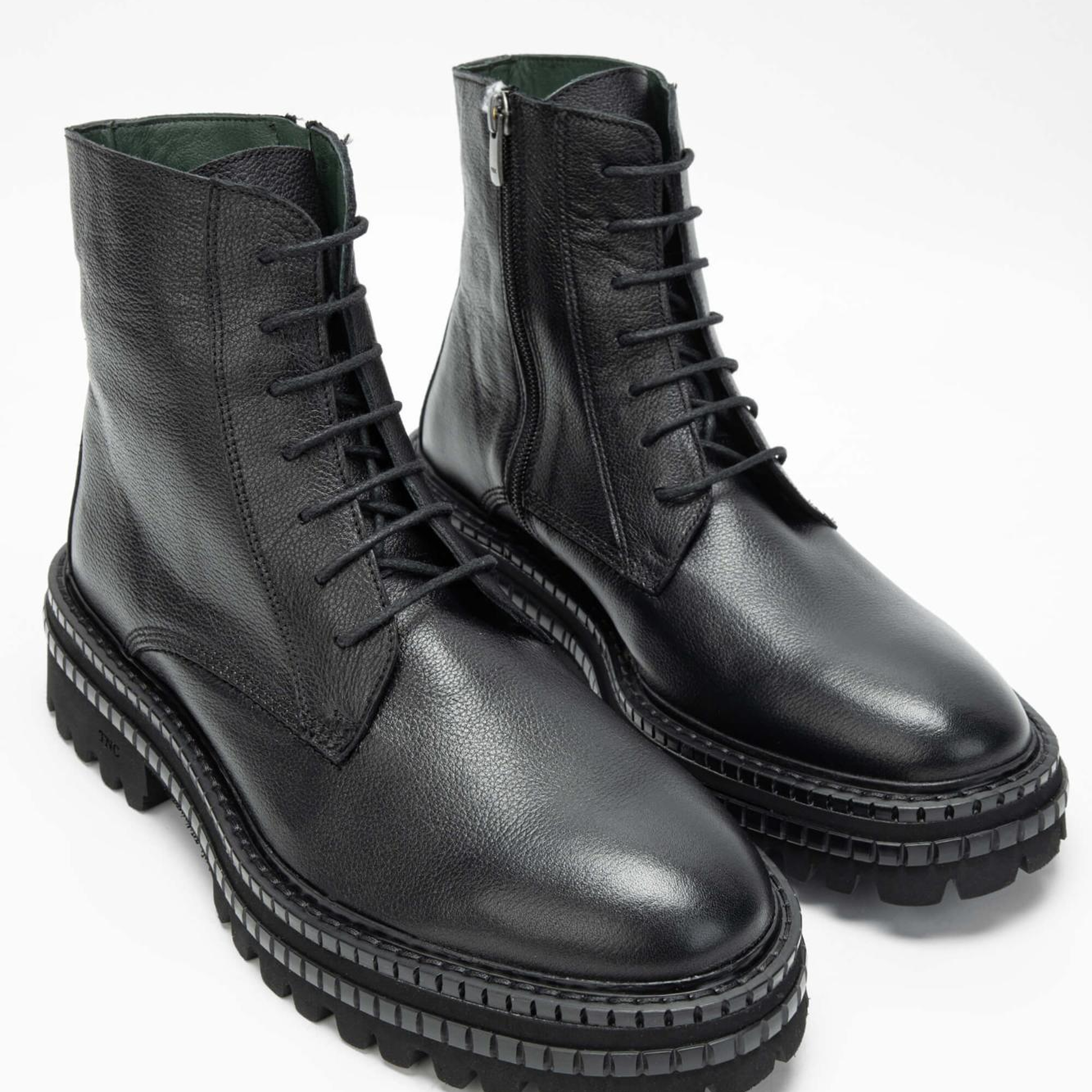 Tamer Tanca Erkek Hakiki Deri Siyah POSTAL Bot