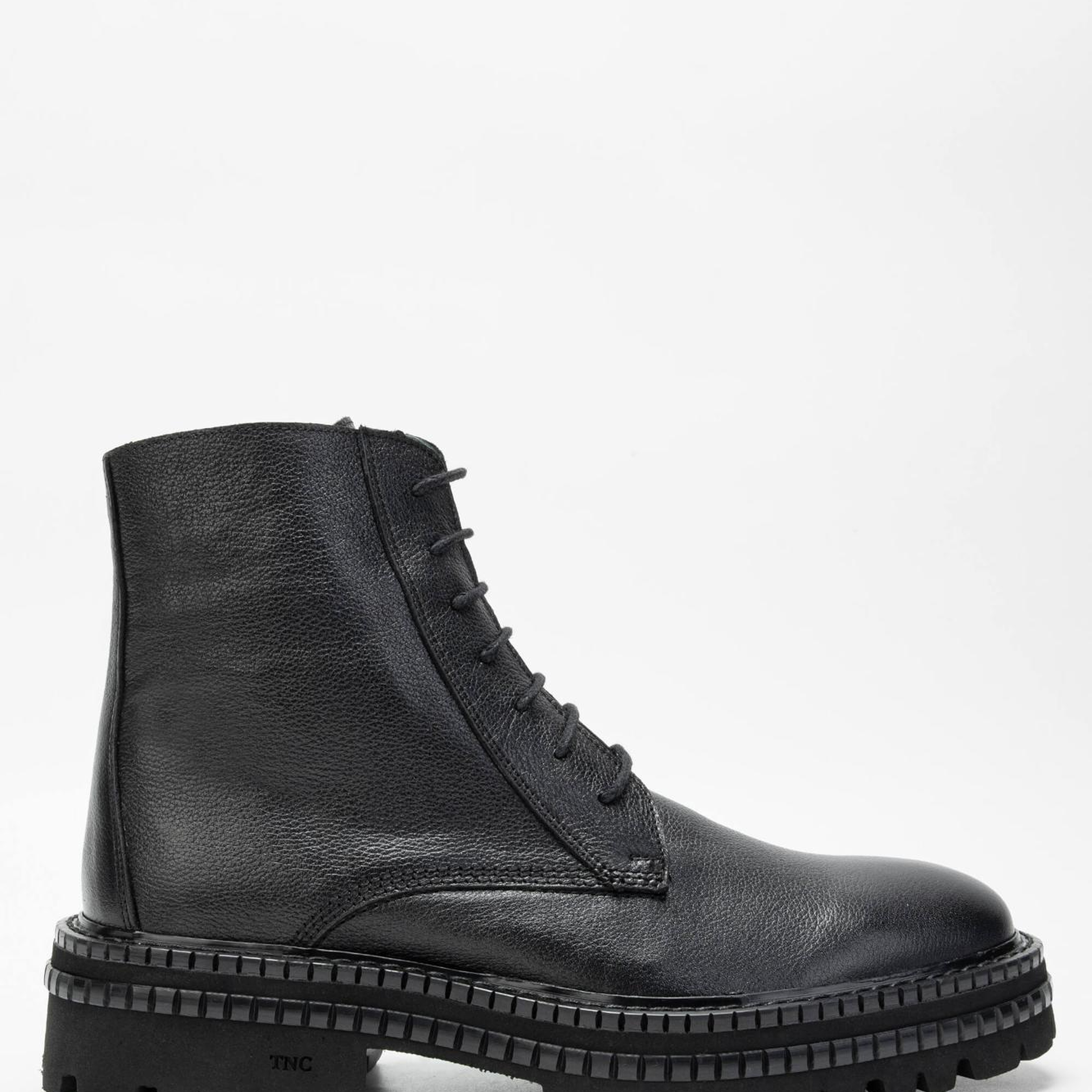 Tamer Tanca Erkek Hakiki Deri Siyah POSTAL Bot