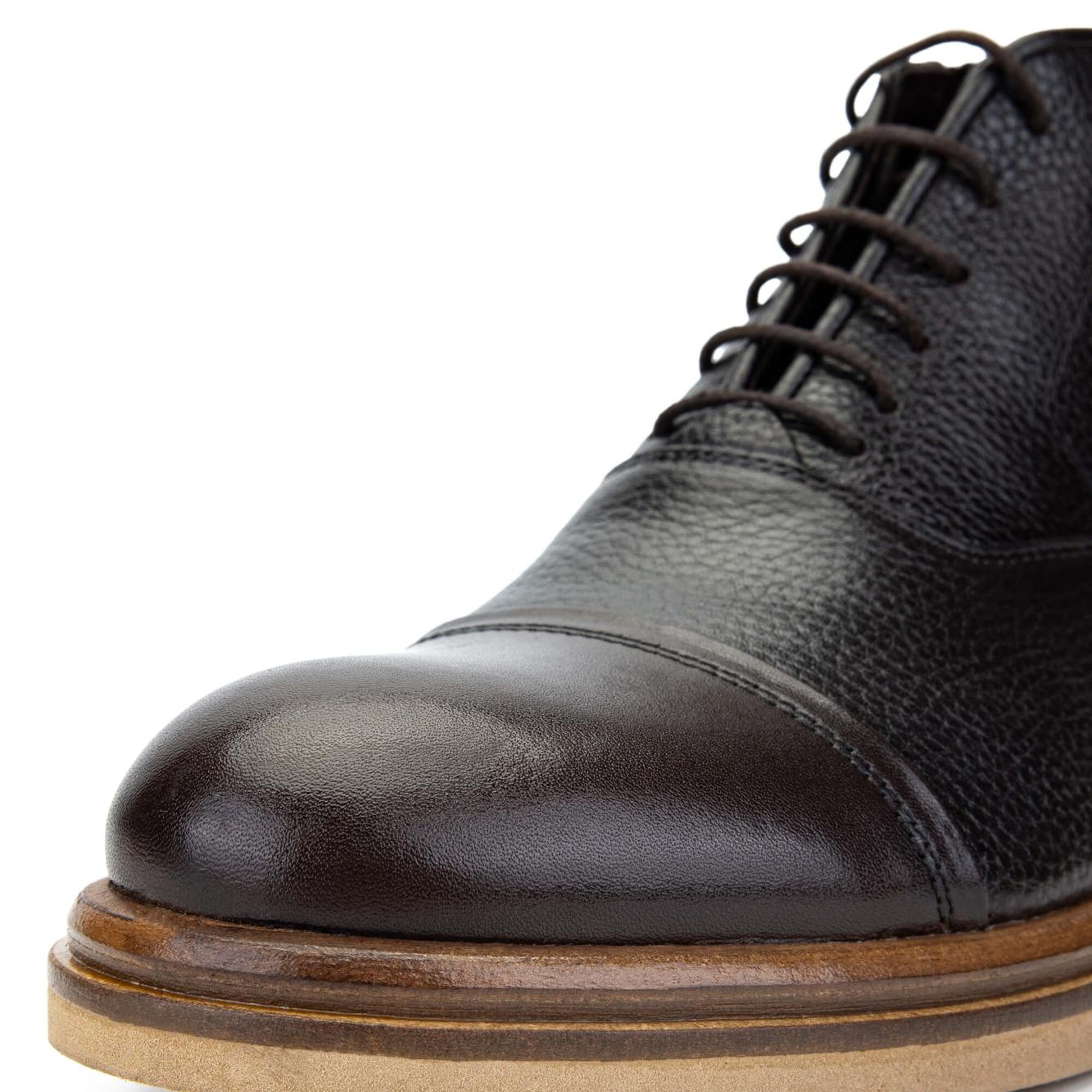 Tamer Tanca Erkek Hakiki Deri Kahverengi Casual Bot