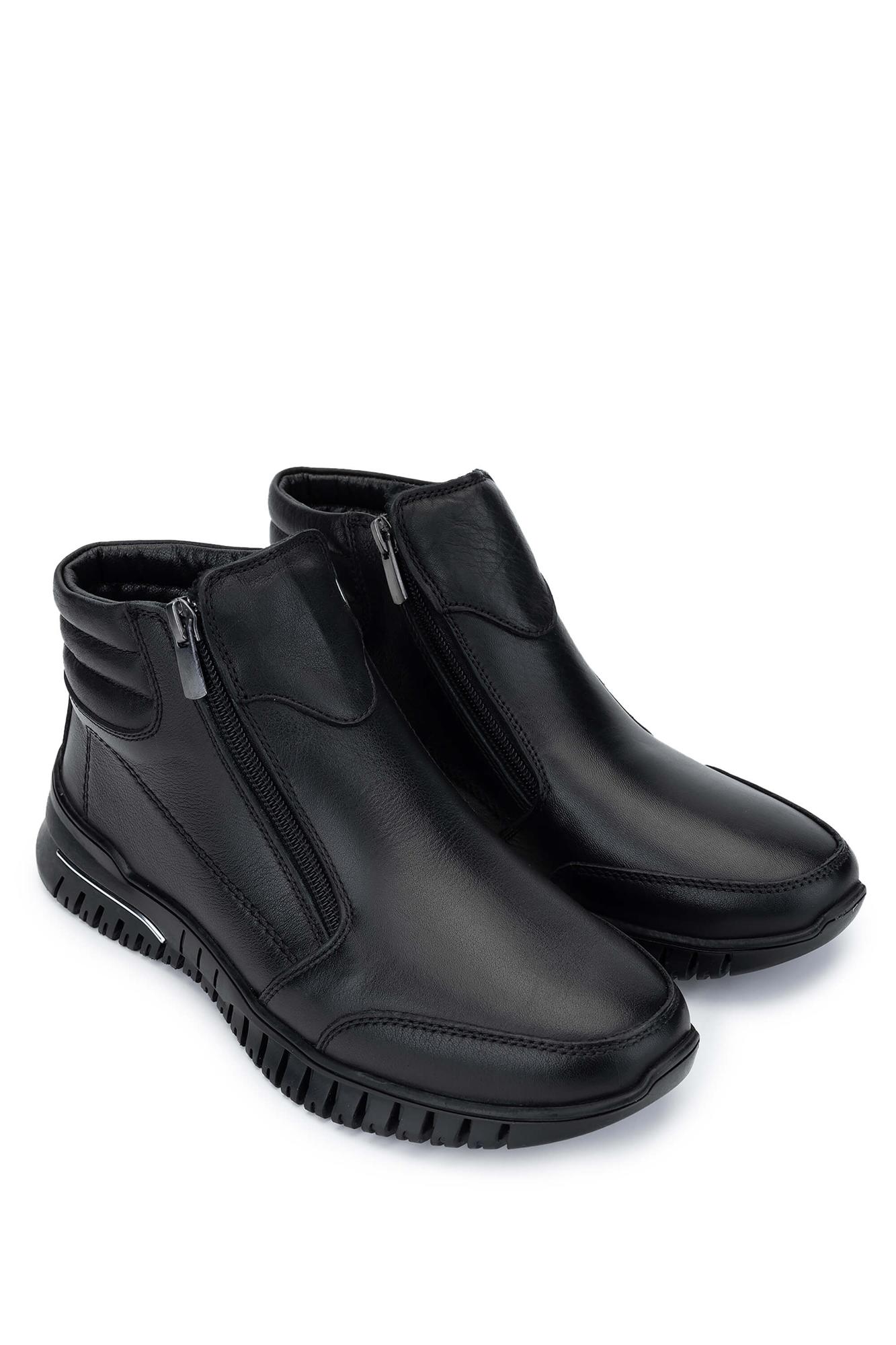 Tamer Tanca Kadın Hakiki Deri Siyah Deri Casual Bot