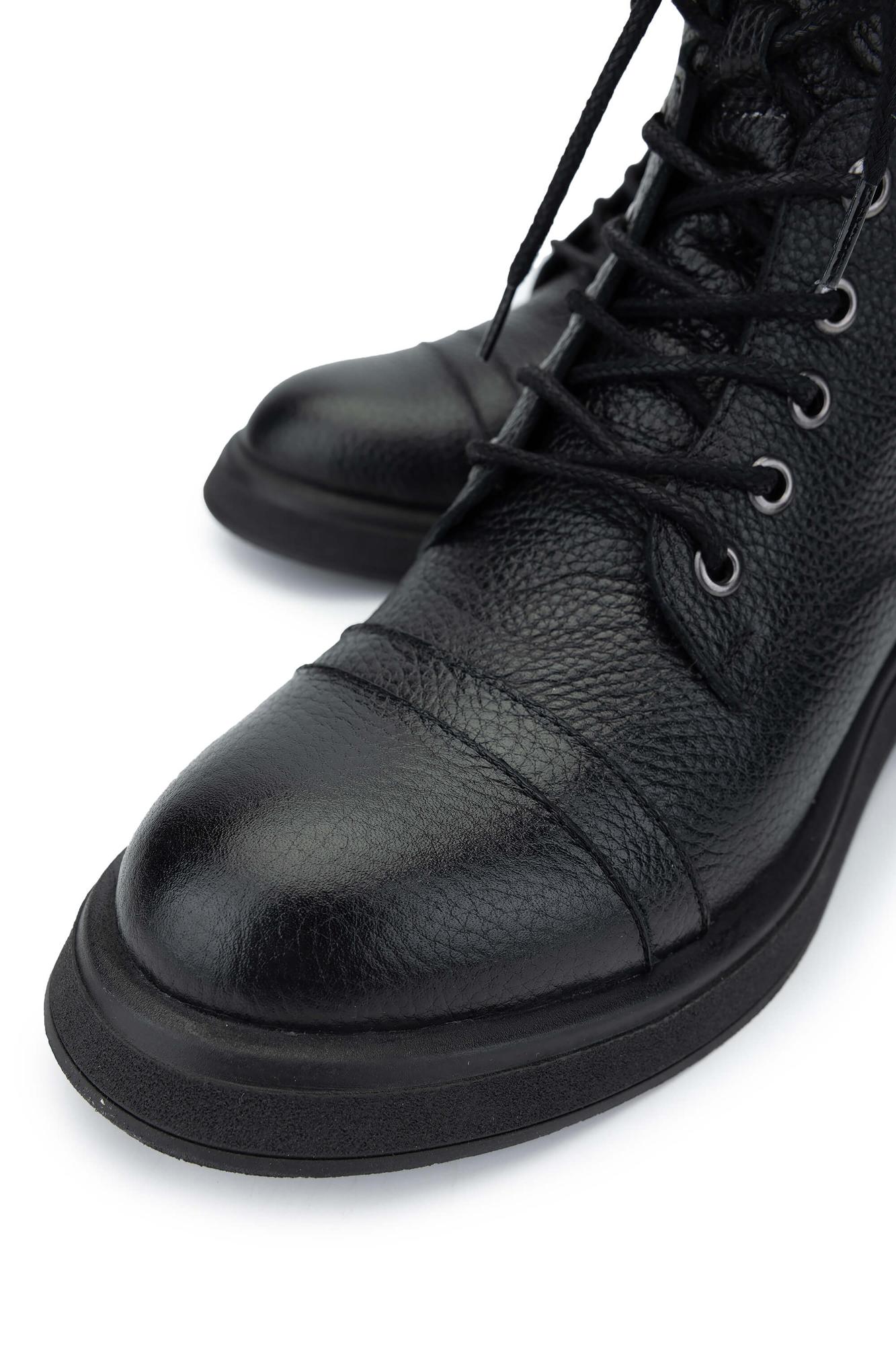 Tamer Tanca Kadın Hakiki Deri Siyah Floter Casual Bot