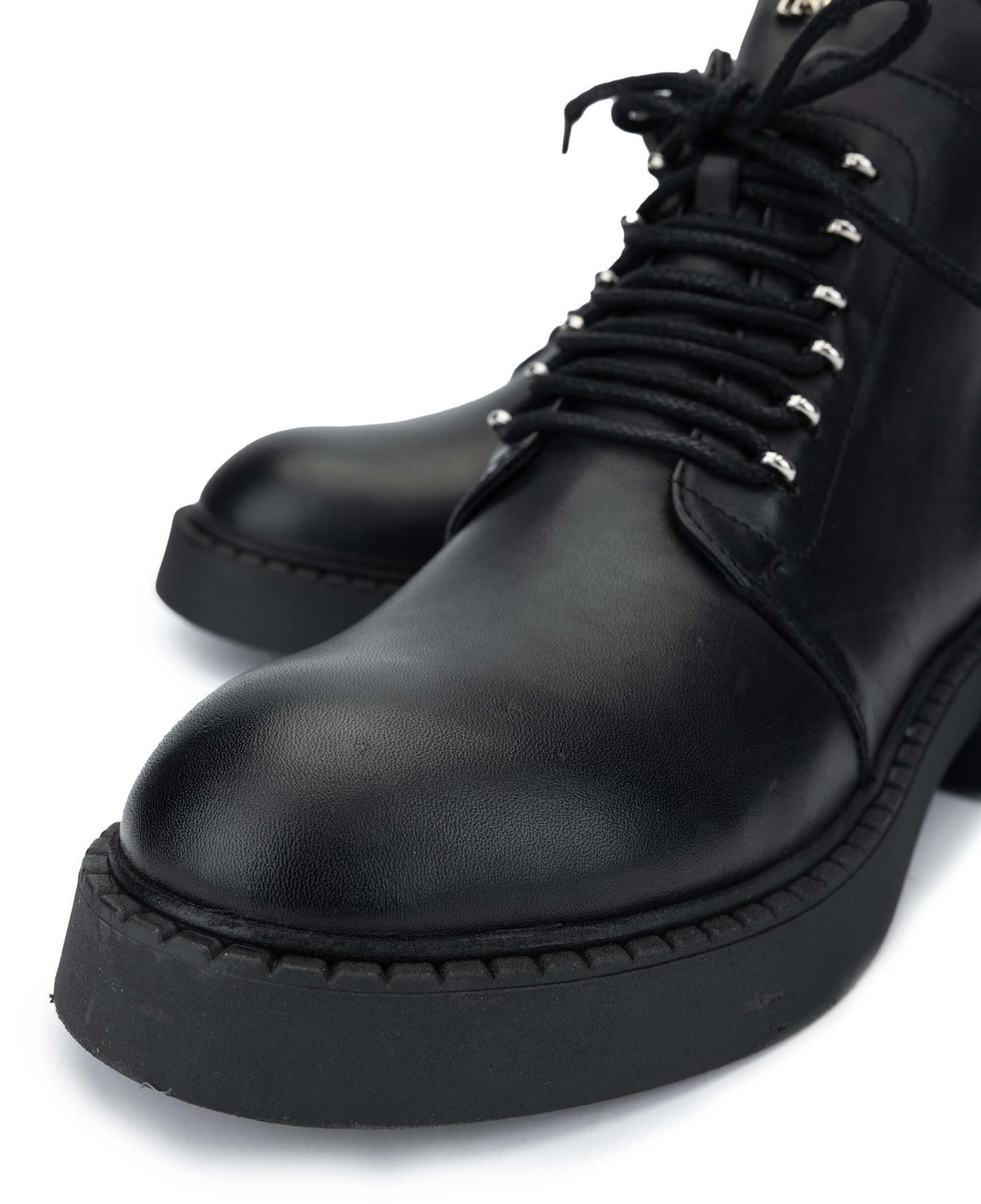 Tamer Tanca Kadın Hakiki Deri Siyah Deri Casual Bot