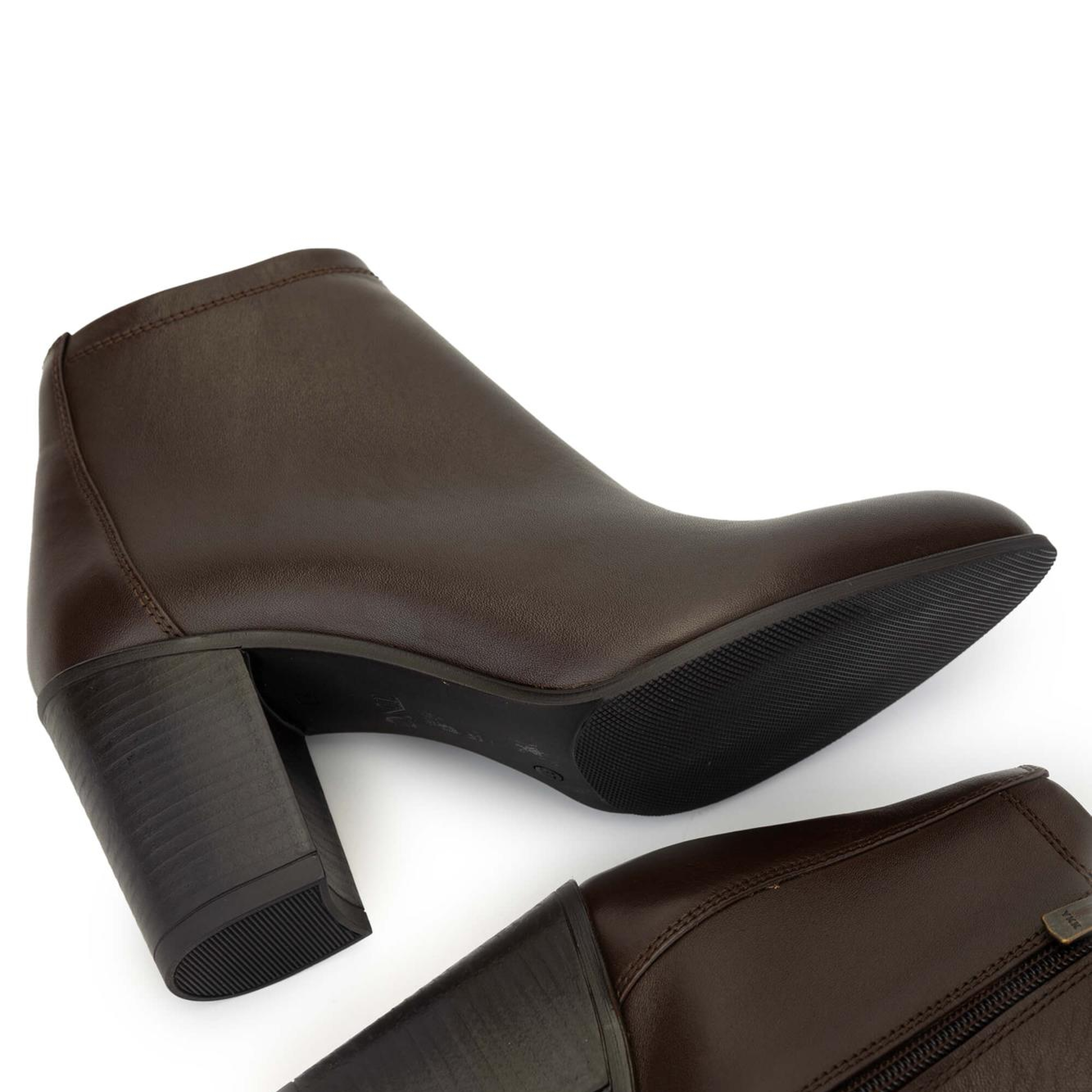 Tamer Tanca Kadın Hakiki Deri Kahverengi Topuklu Bot