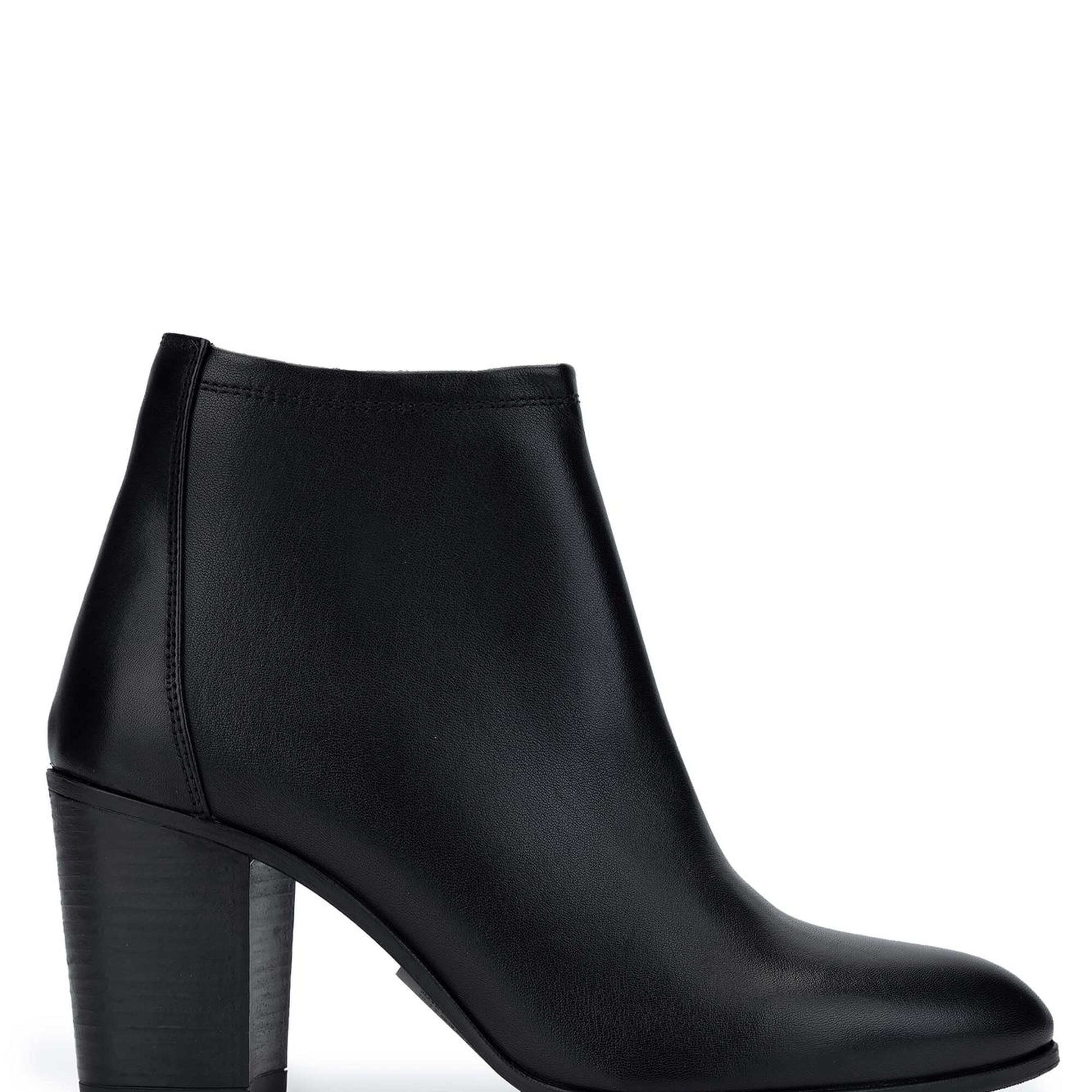 Tamer Tanca Kadın Hakiki Deri Siyah Deri Topuklu Bot