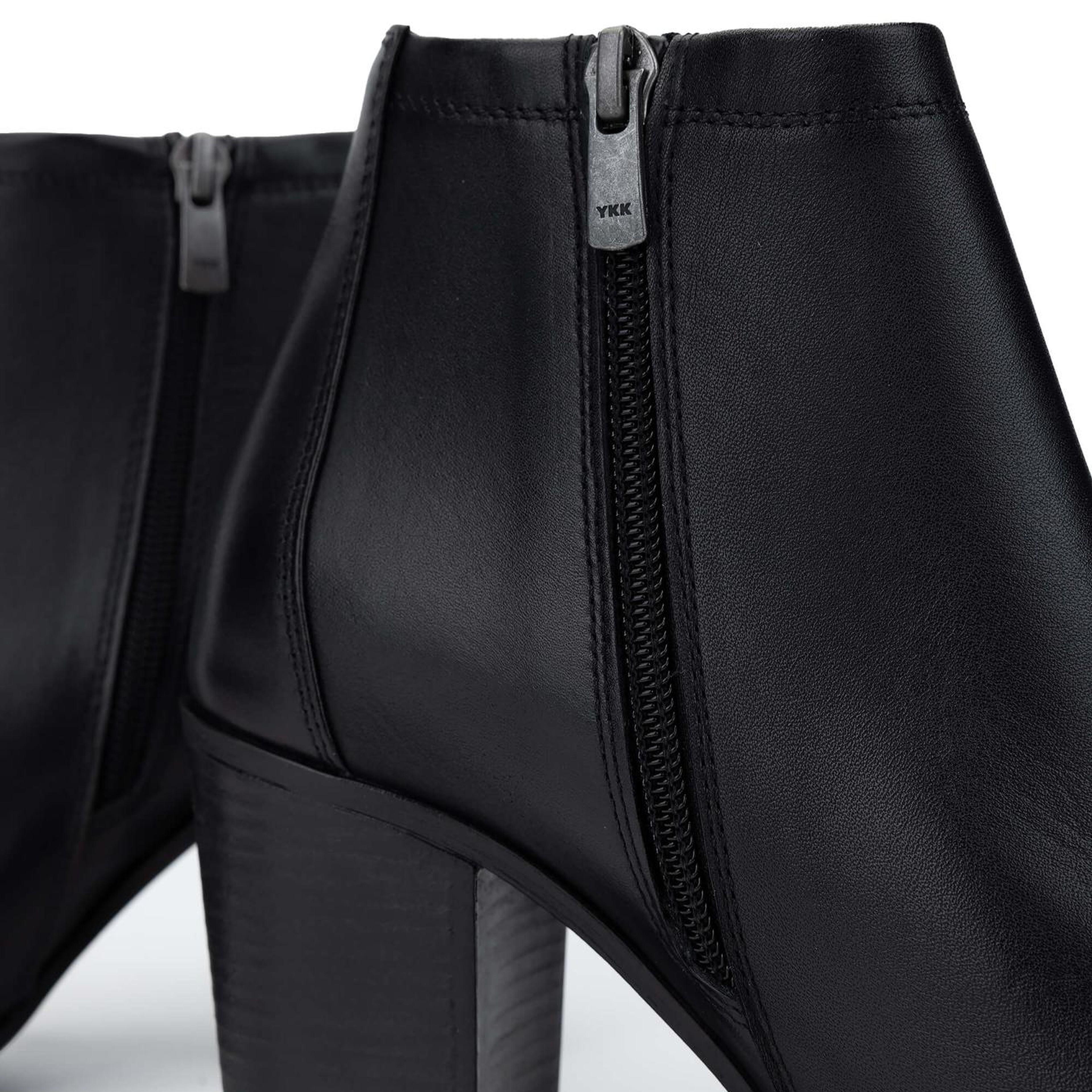 Tamer Tanca Kadın Hakiki Deri Siyah Deri Topuklu Bot