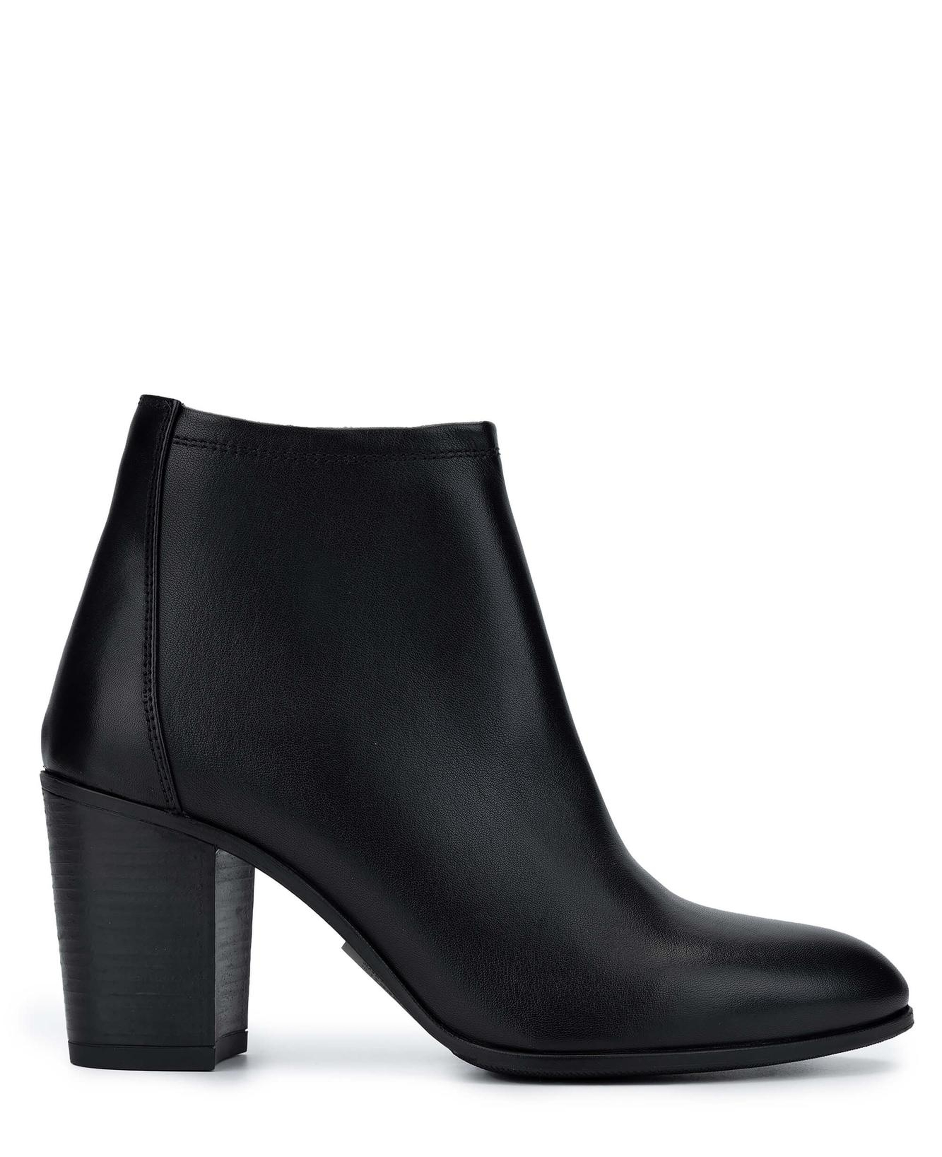 Tamer Tanca Kadın Hakiki Deri Siyah Deri Topuklu Bot