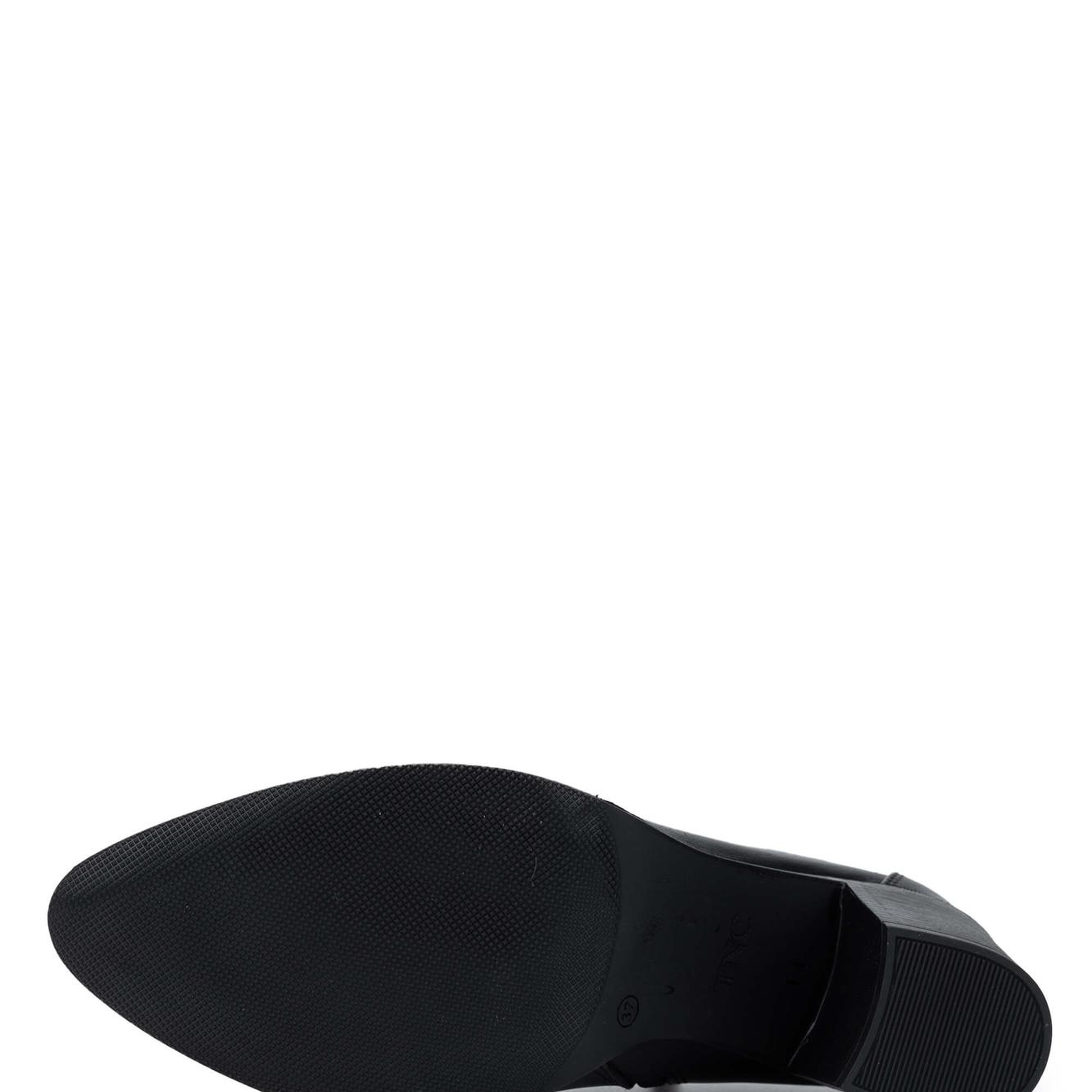 Tamer Tanca Kadın Hakiki Deri Siyah Deri Topuklu Bot