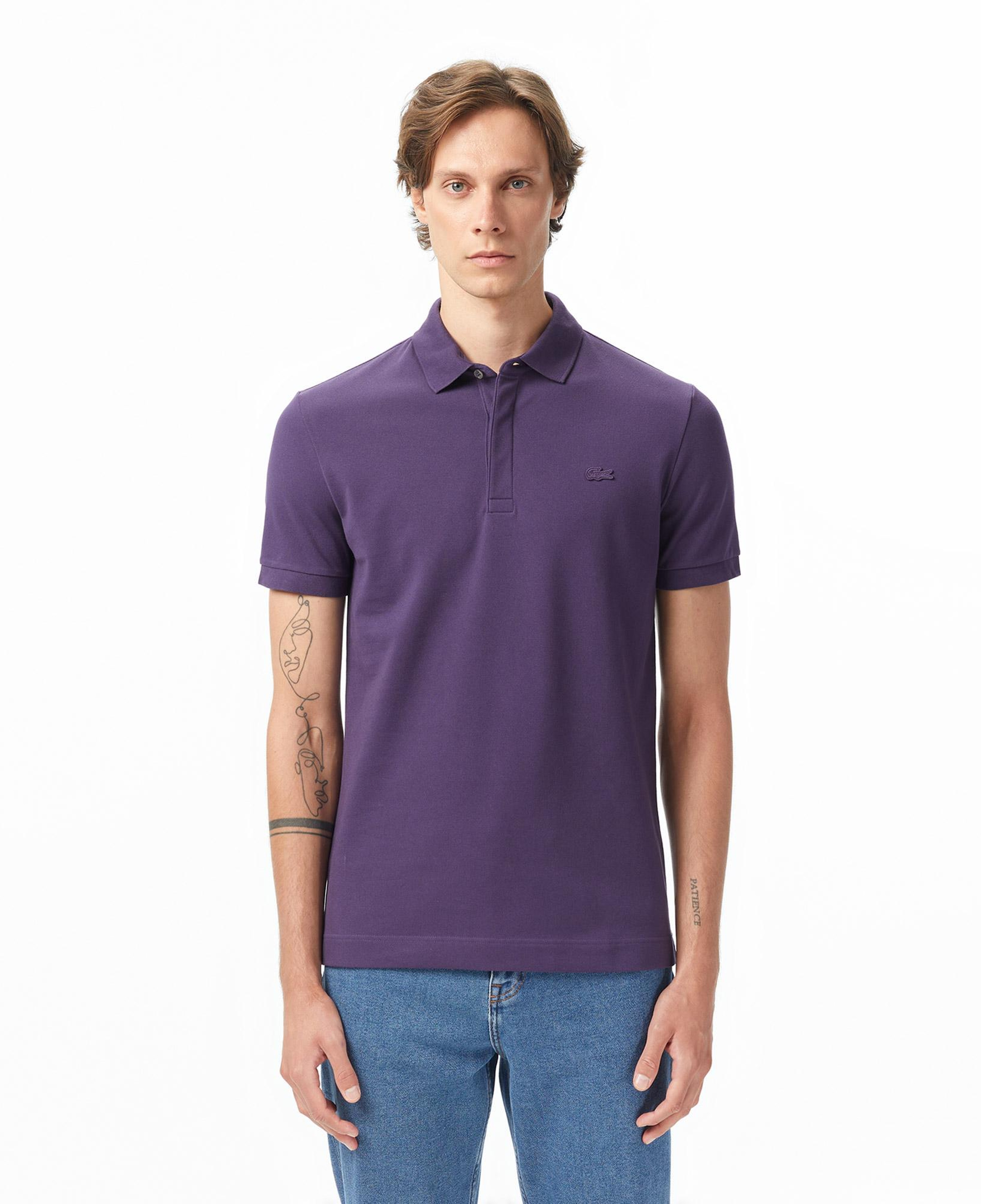 Lacoste Paris Erkek Regular Fit Mor Polo