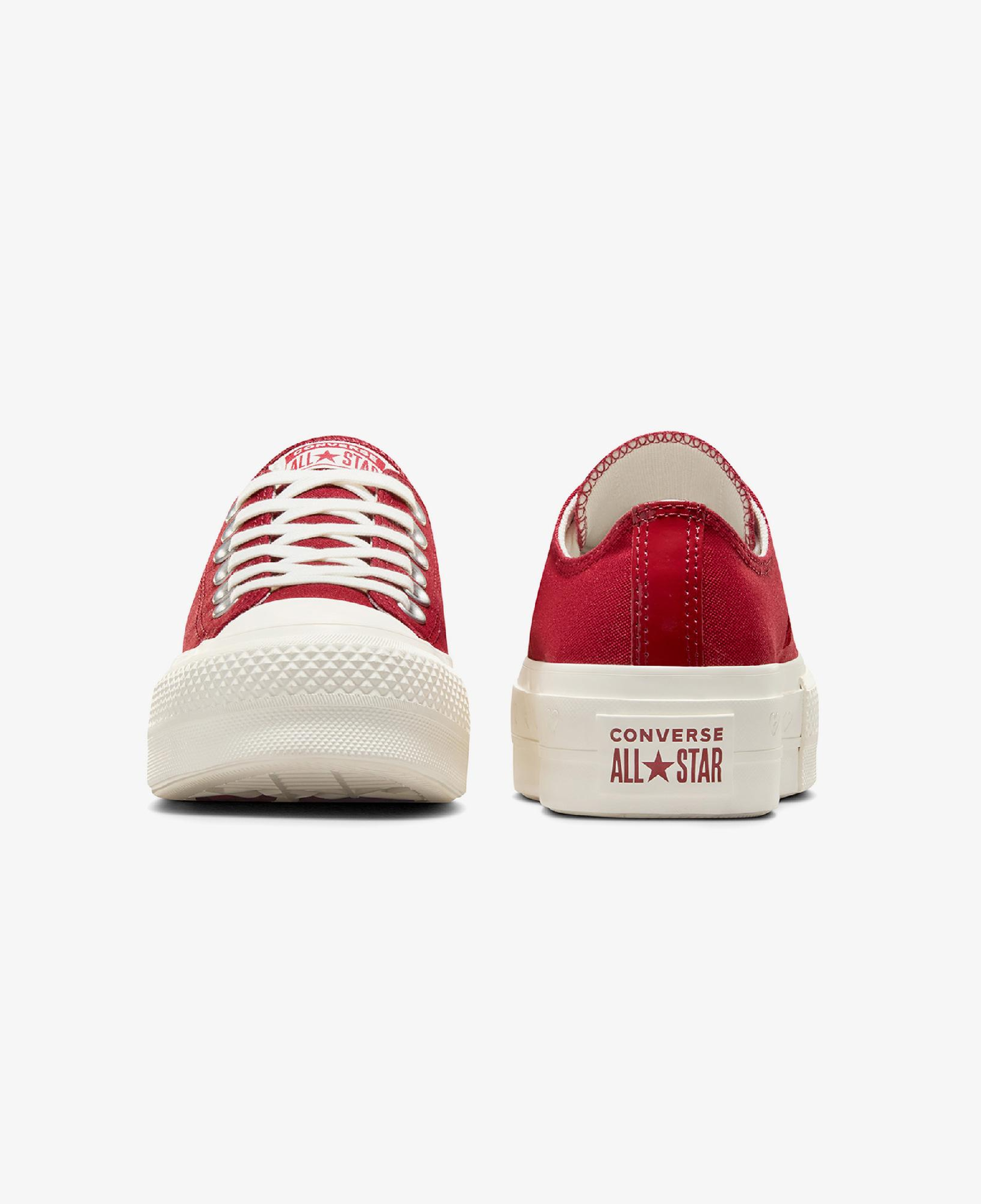 Converse Chuck Taylor All Star Lift Hearts Kadın Kırmızı Platform Sneaker