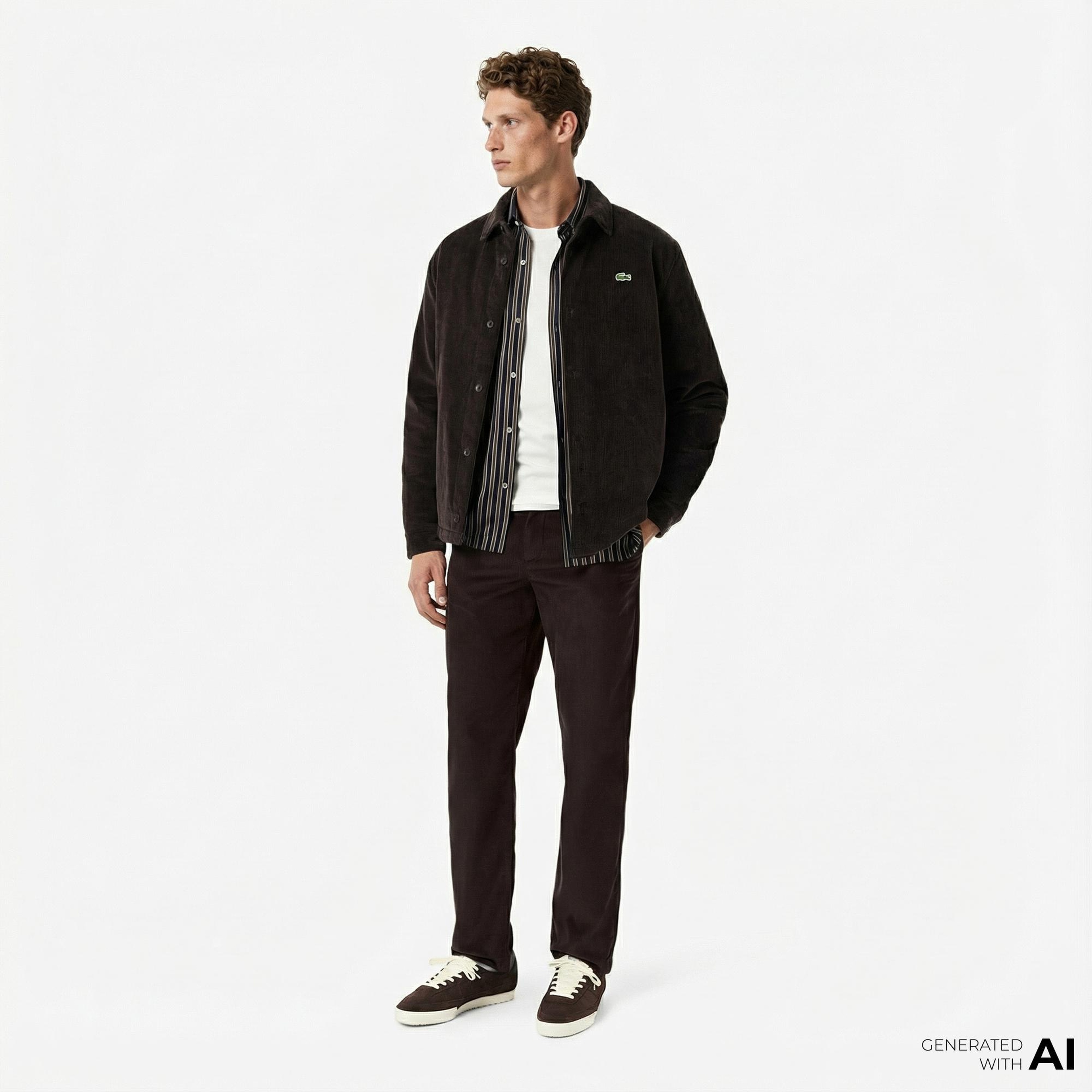 Lacoste Erkek Regular Fit Chino Kahverengi Pantolon