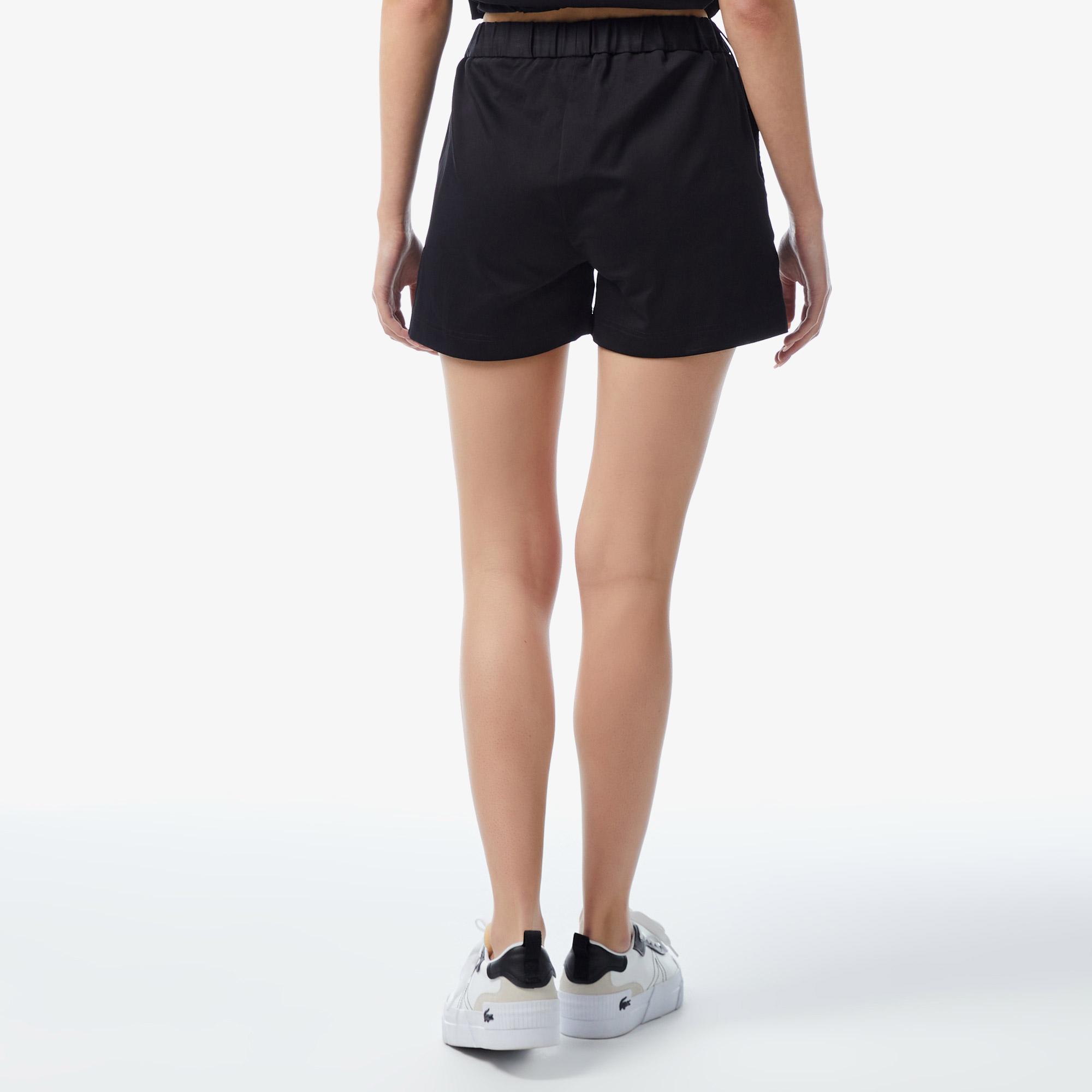 Lacoste Kadın Regular Fit Siyah Şort