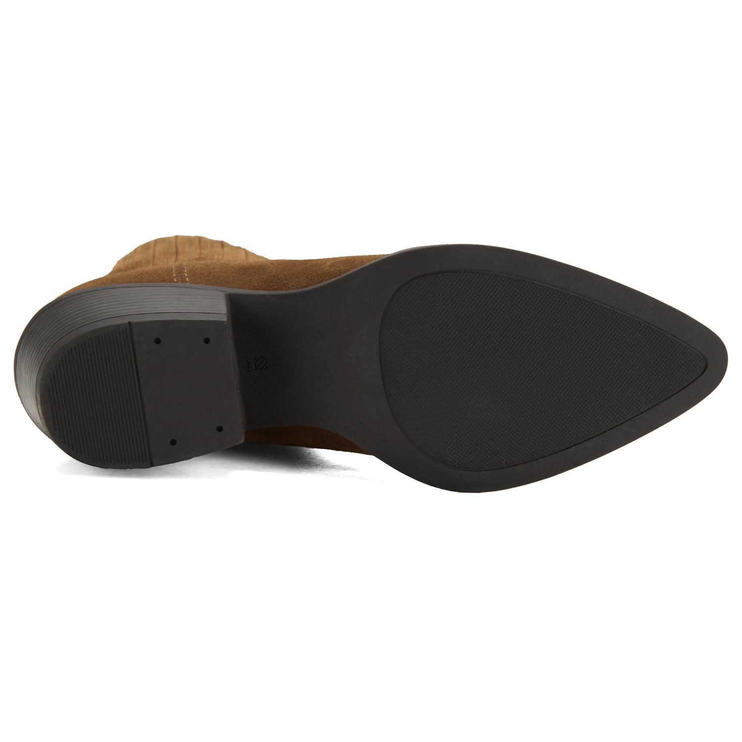 Kadın Taba Topuklu Süet Bot