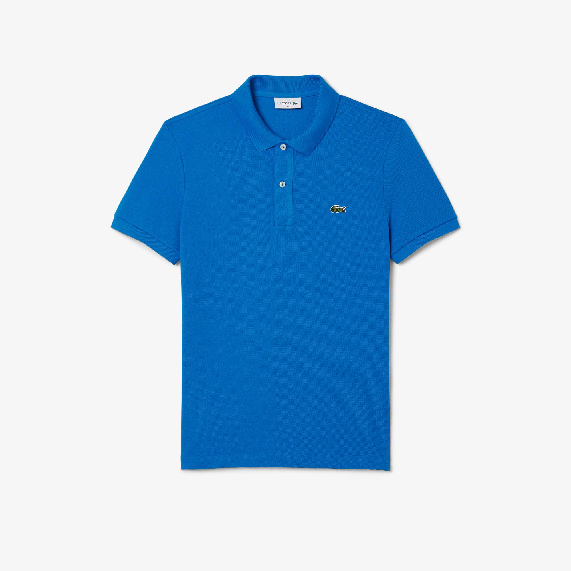 Lacoste L.12.12 Erkek Slim Fit Mavi Polo