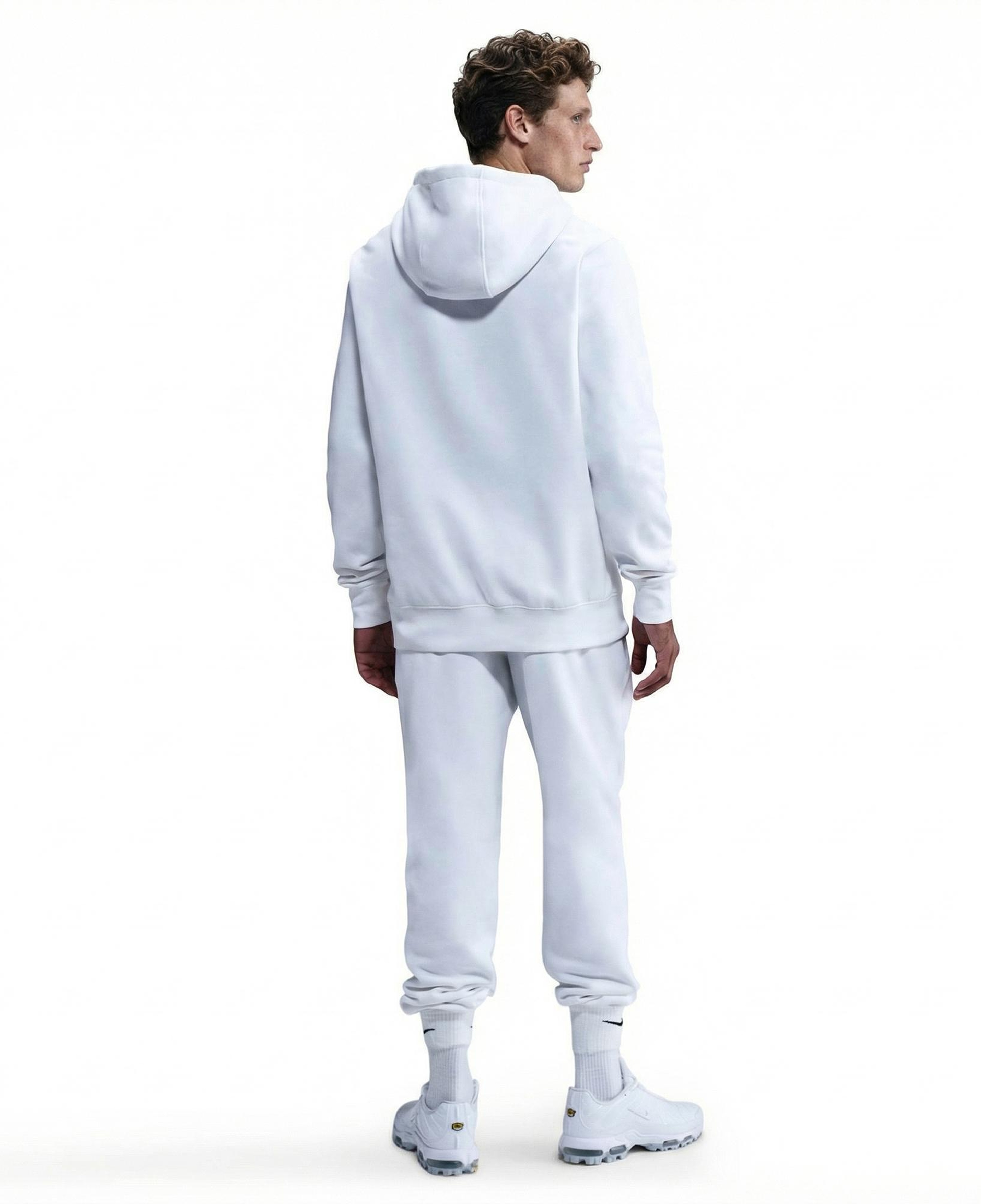 Nike Club Pullover Fleece Erkek Beyaz Hoodie