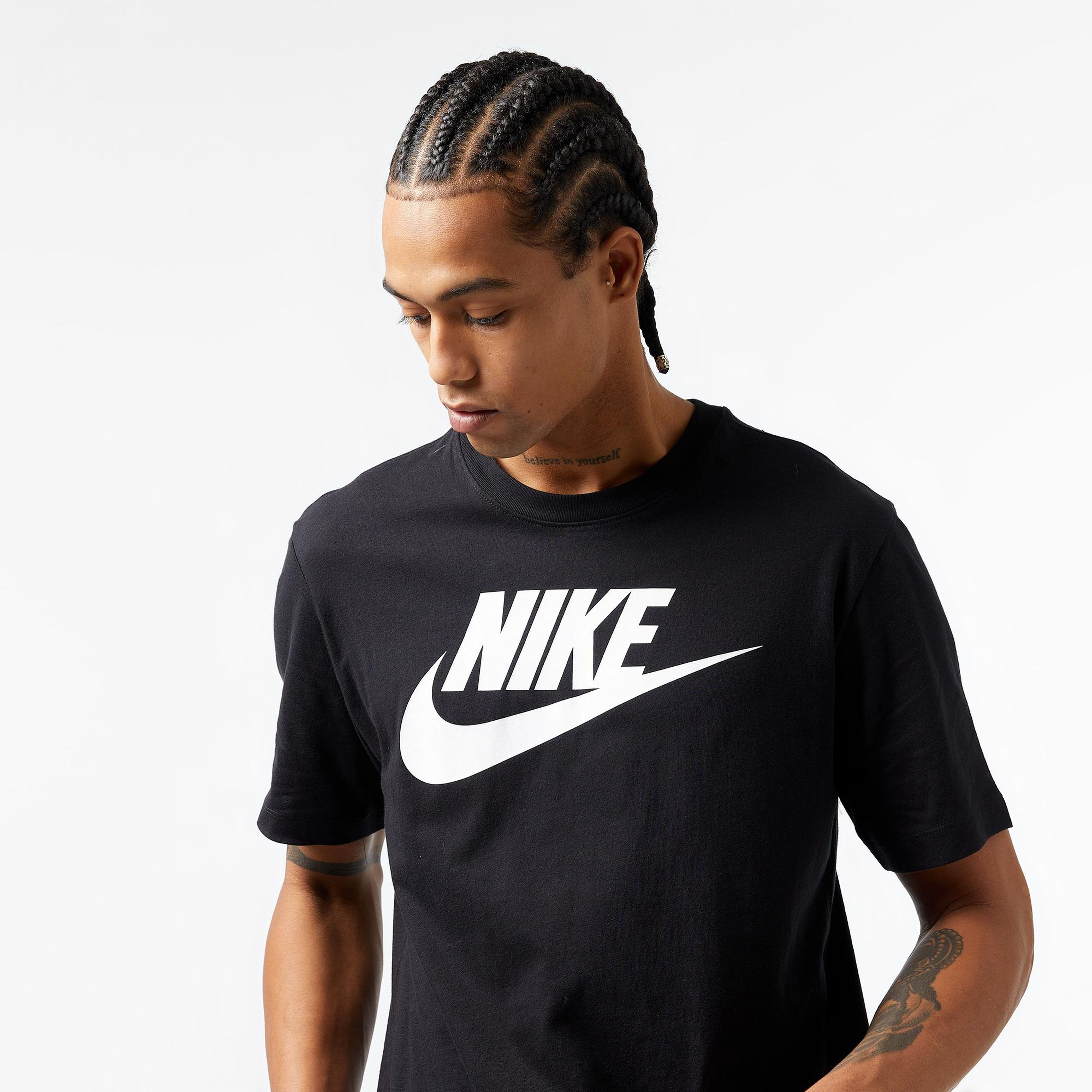 Nike Sportswear Icon Futura Erkek Siyah T-Shirt