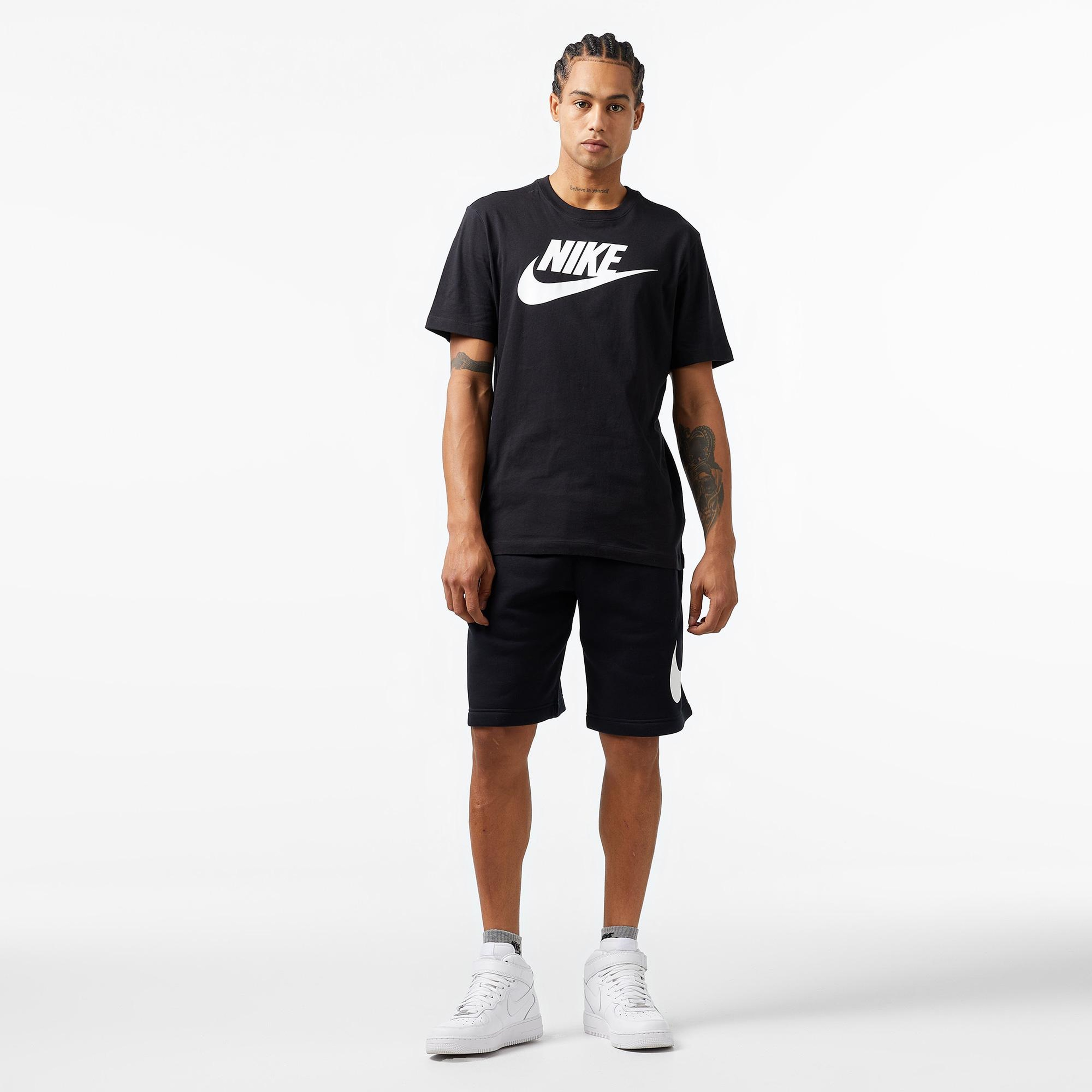 Nike Sportswear Icon Futura Erkek Siyah T-Shirt