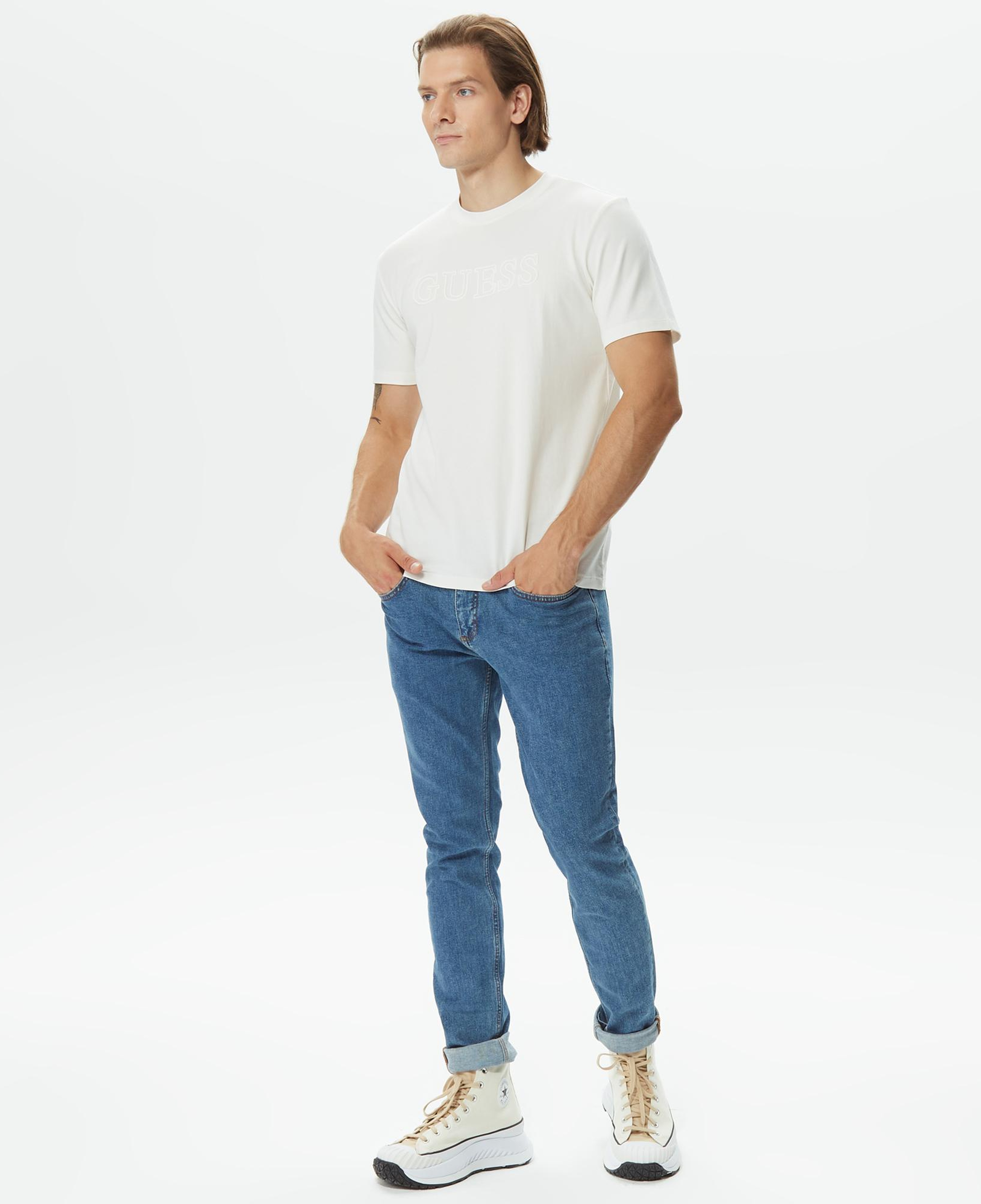 Guess Alphy Erkek Beyaz T-Shirt