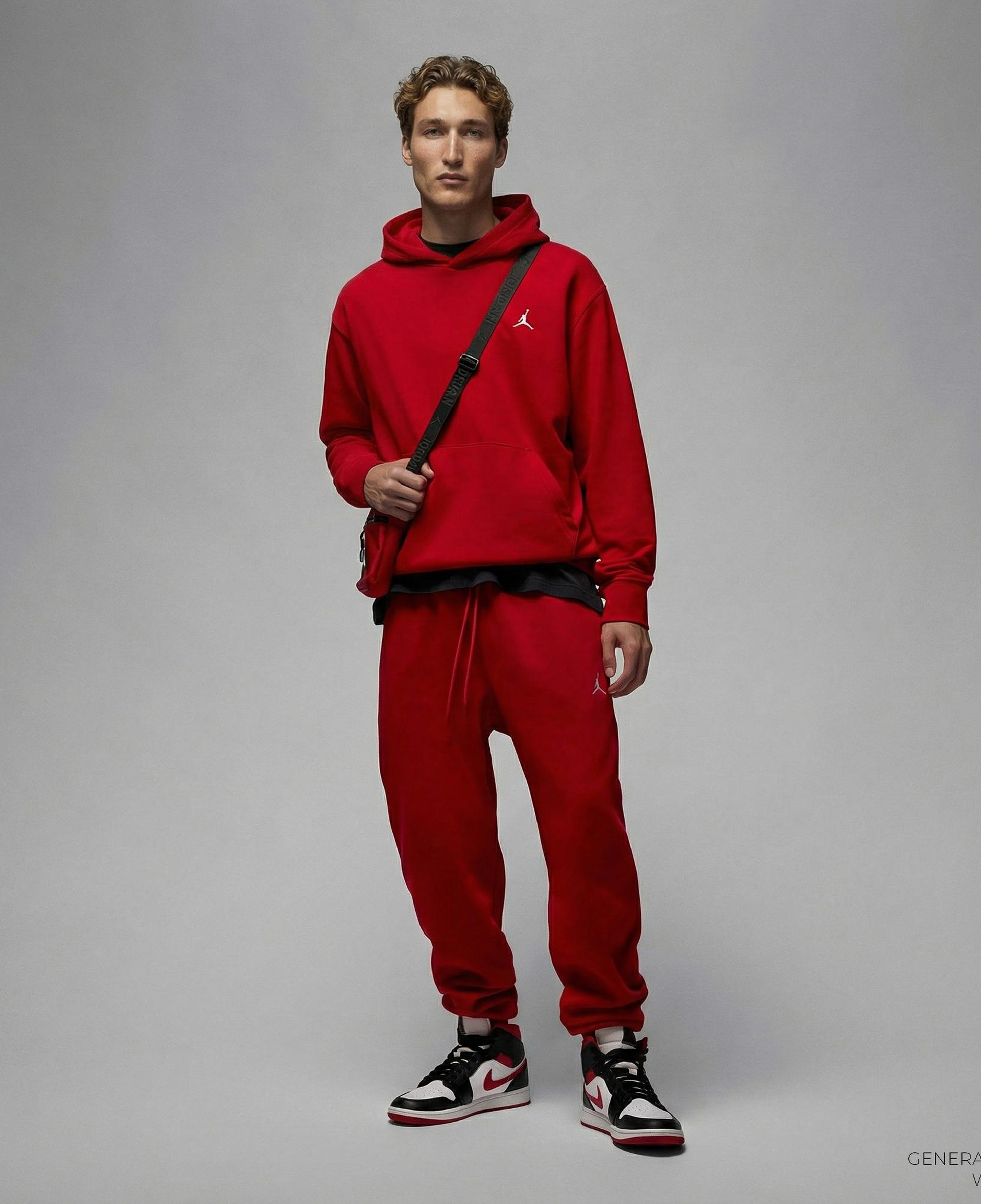 Jordan Brooklyn Fleece Erkek Kırmızı Eşofman Altı