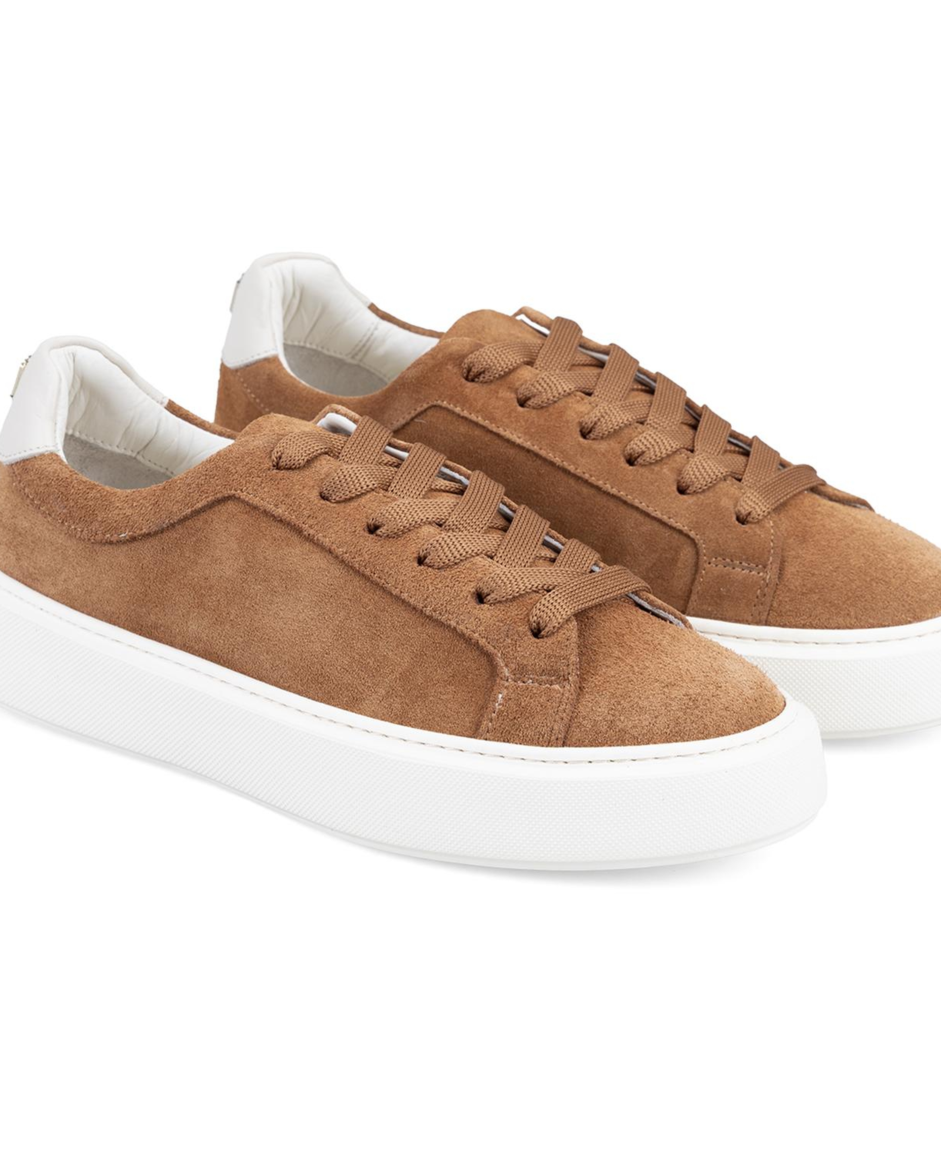 Kadın Taba Süet Deri Spor Ayakkabı