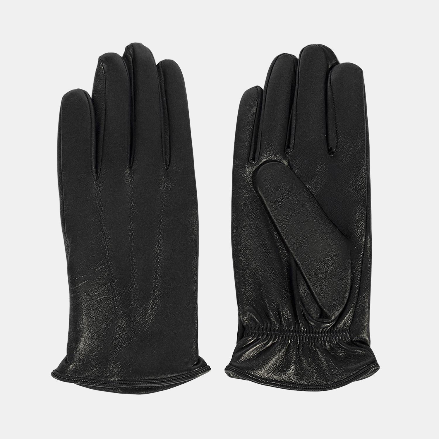 Erkek Lacivert Deri Eldiven