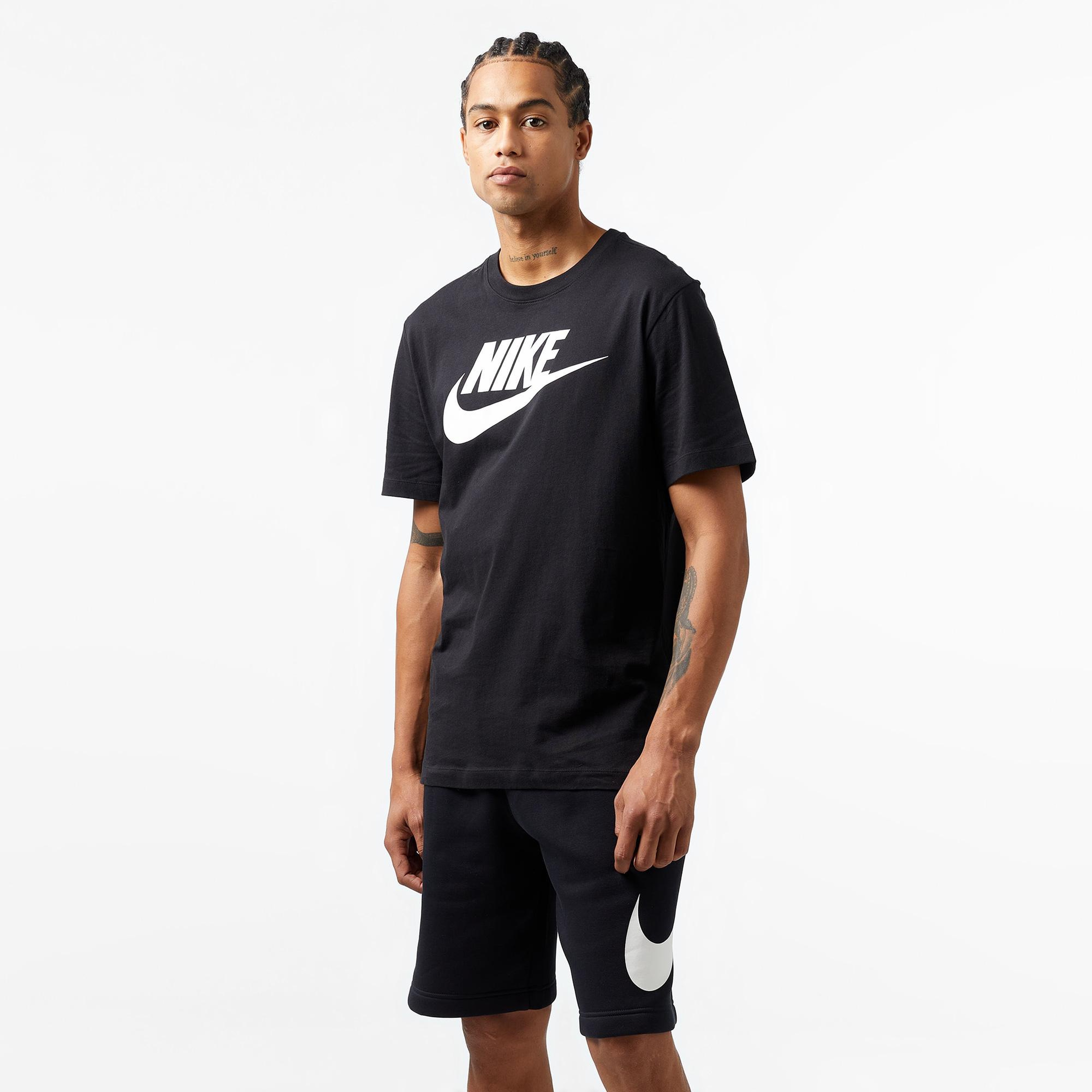 Nike Sportswear Icon Futura Erkek Siyah T-Shirt